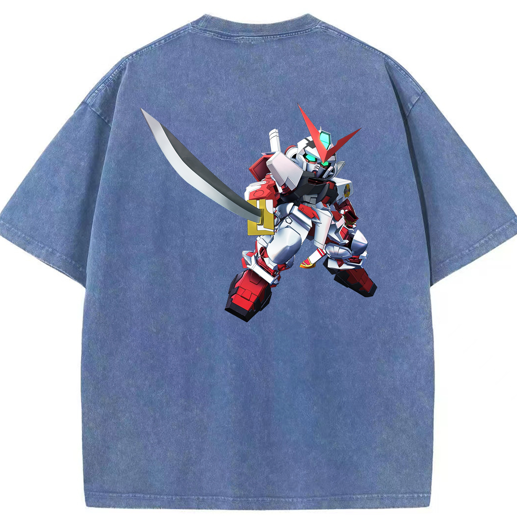 （画像用） 機動戦士ガンダム Mobile Suit Gundam 綿100% ヴィンテージ風 半袖Tシャツ（背面プリント）