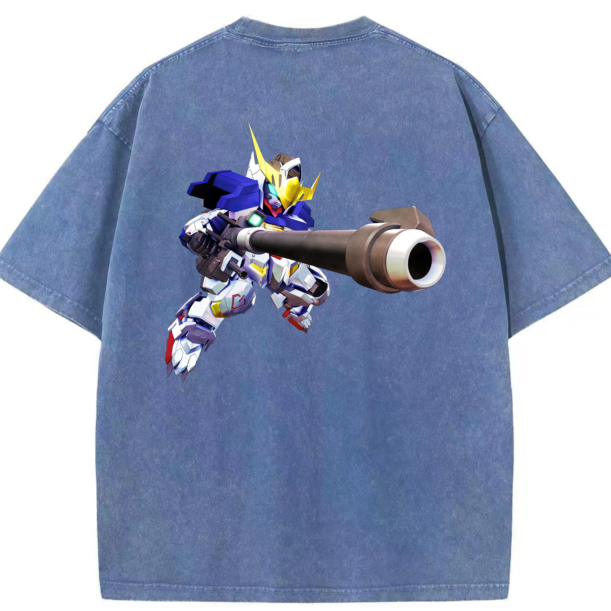 （画像用） 機動戦士ガンダム Mobile Suit Gundam 綿100% ヴィンテージ風 半袖Tシャツ（背面プリント）