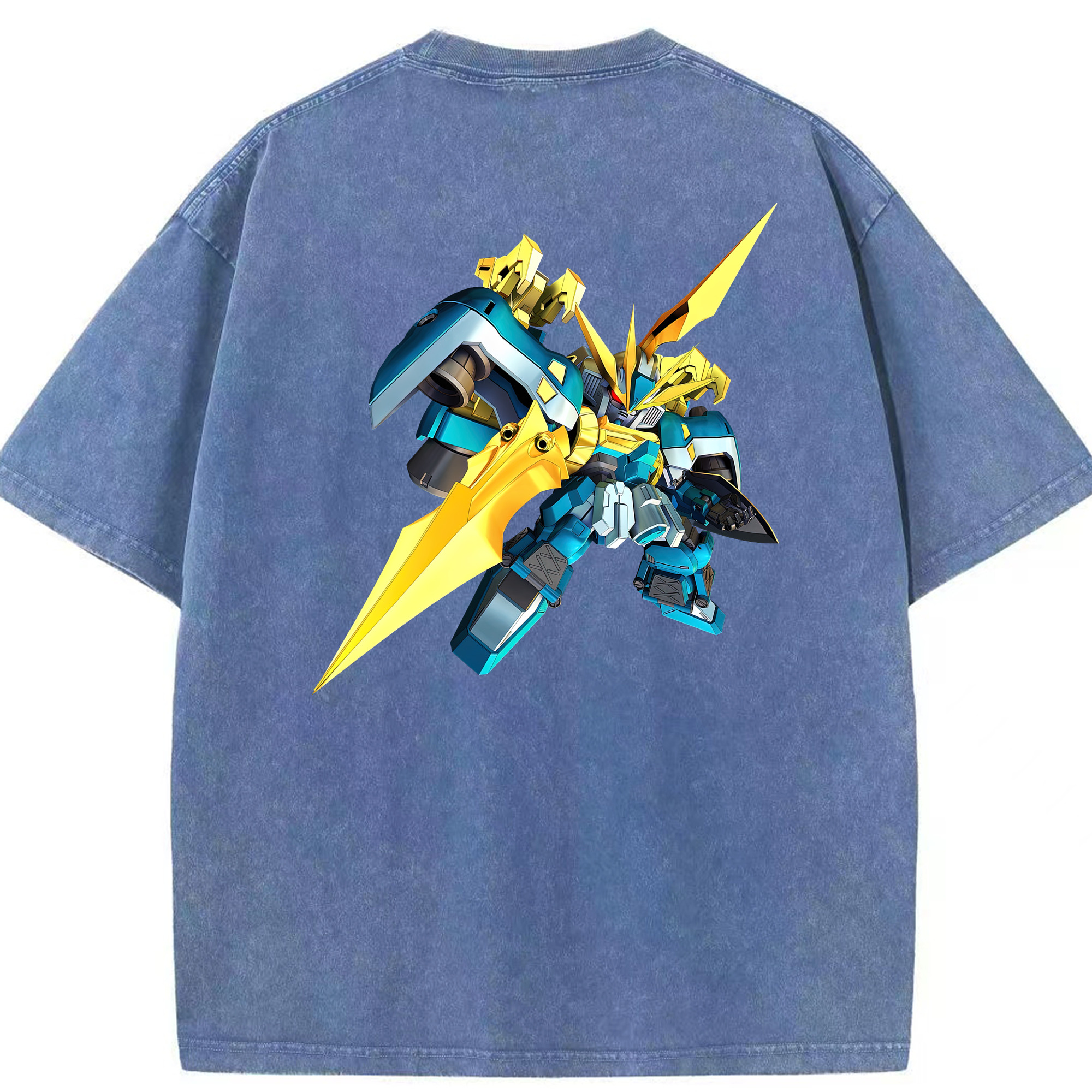 （画像用） 機動戦士ガンダム Mobile Suit Gundam 綿100% ヴィンテージ風 半袖Tシャツ（背面プリント）