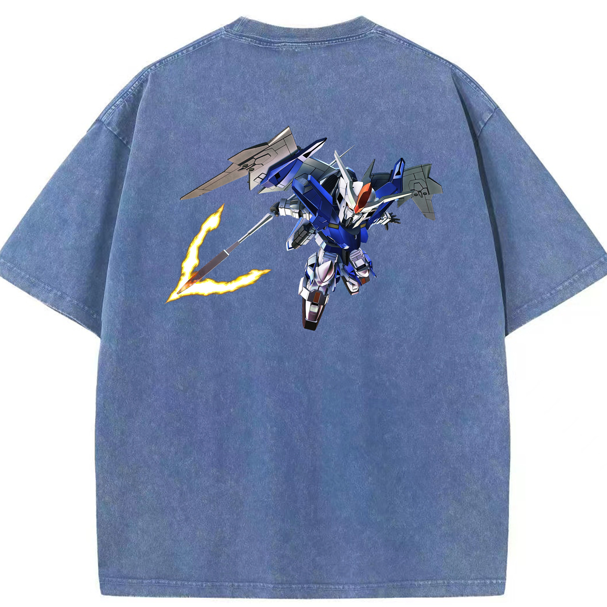 （画像用） 機動戦士ガンダム Mobile Suit Gundam 綿100% ヴィンテージ風 半袖Tシャツ（背面プリント）