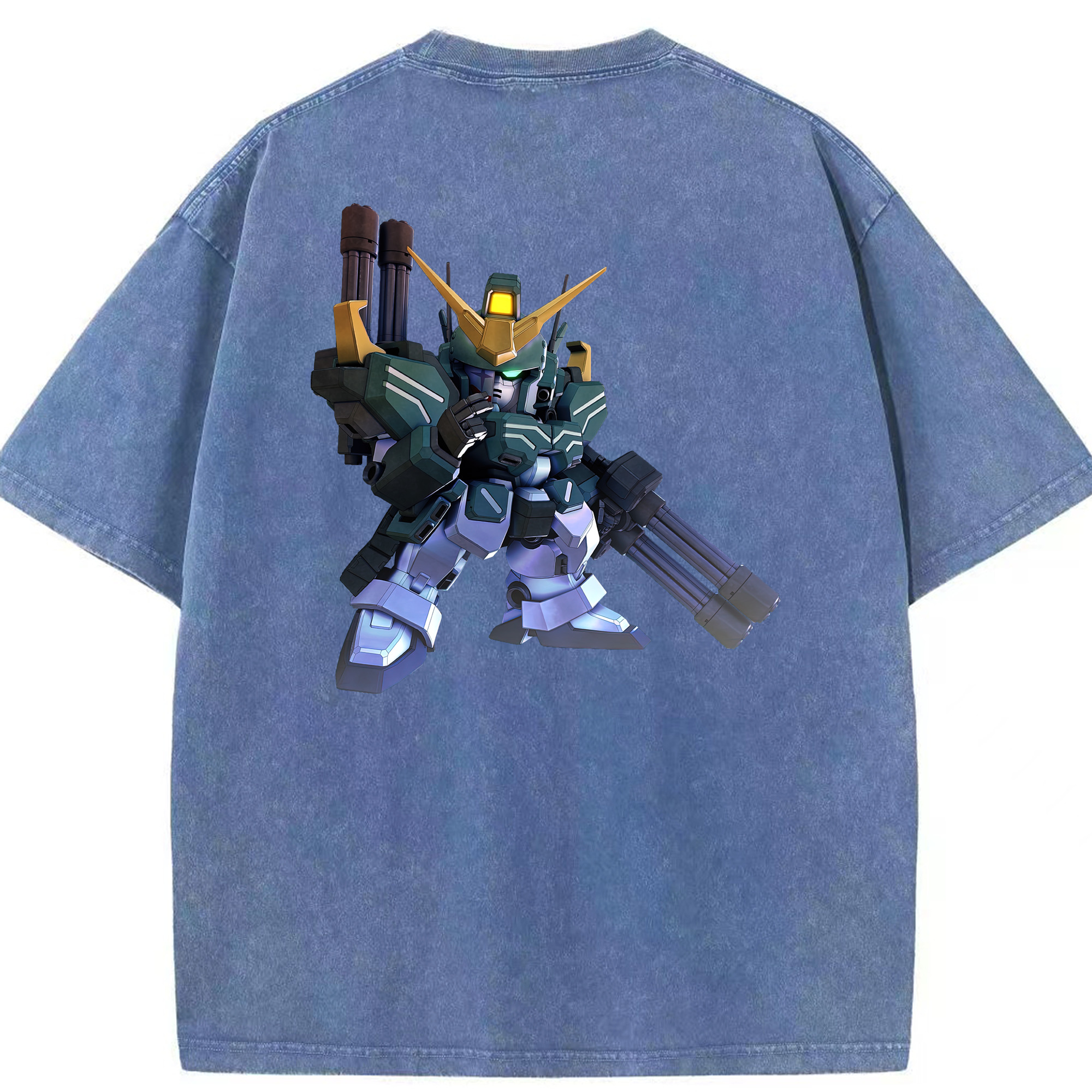 （画像用） 機動戦士ガンダム Mobile Suit Gundam 綿100% ヴィンテージ風 半袖Tシャツ（背面プリント）