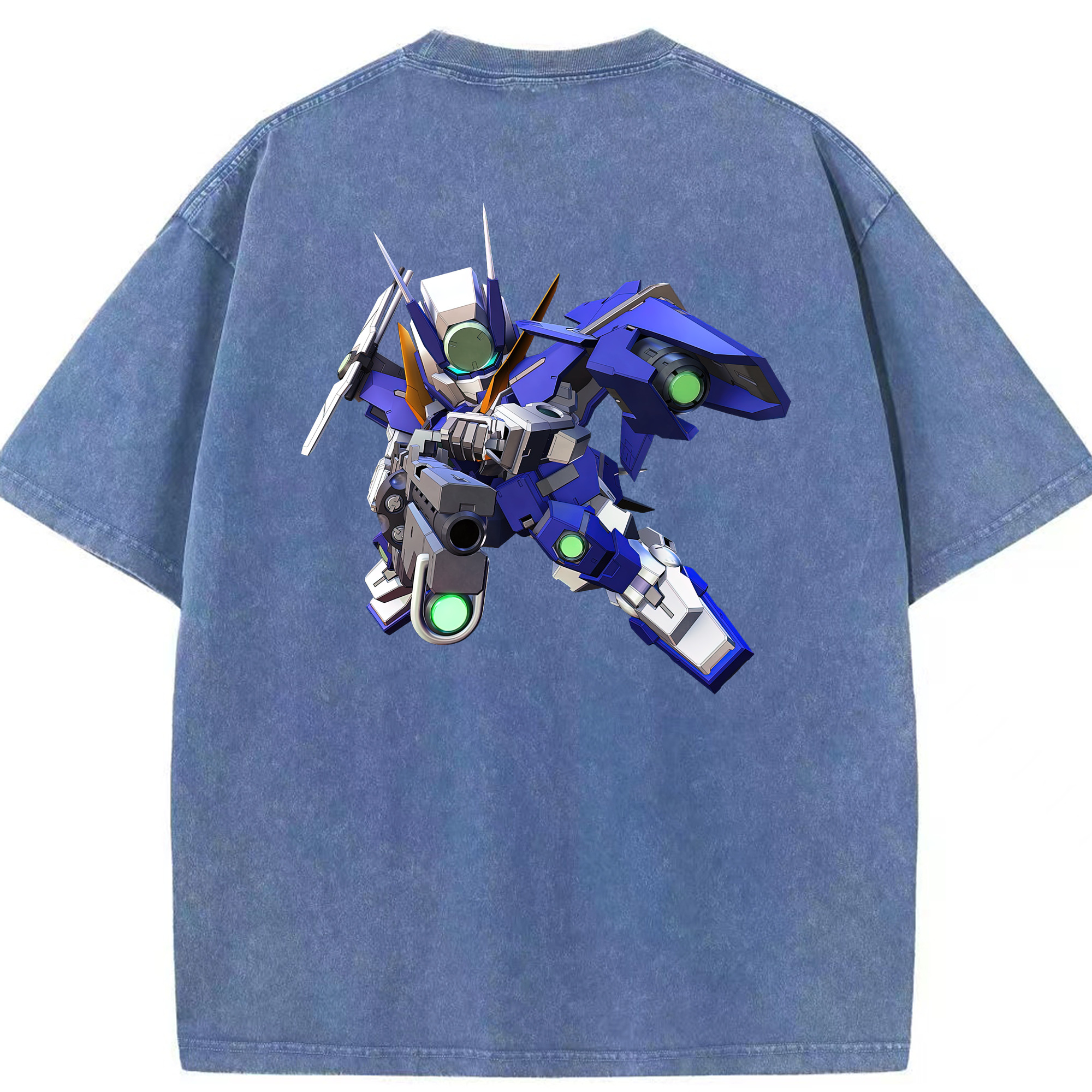 （画像用） 機動戦士ガンダム Mobile Suit Gundam 綿100% ヴィンテージ風 半袖Tシャツ（背面プリント）