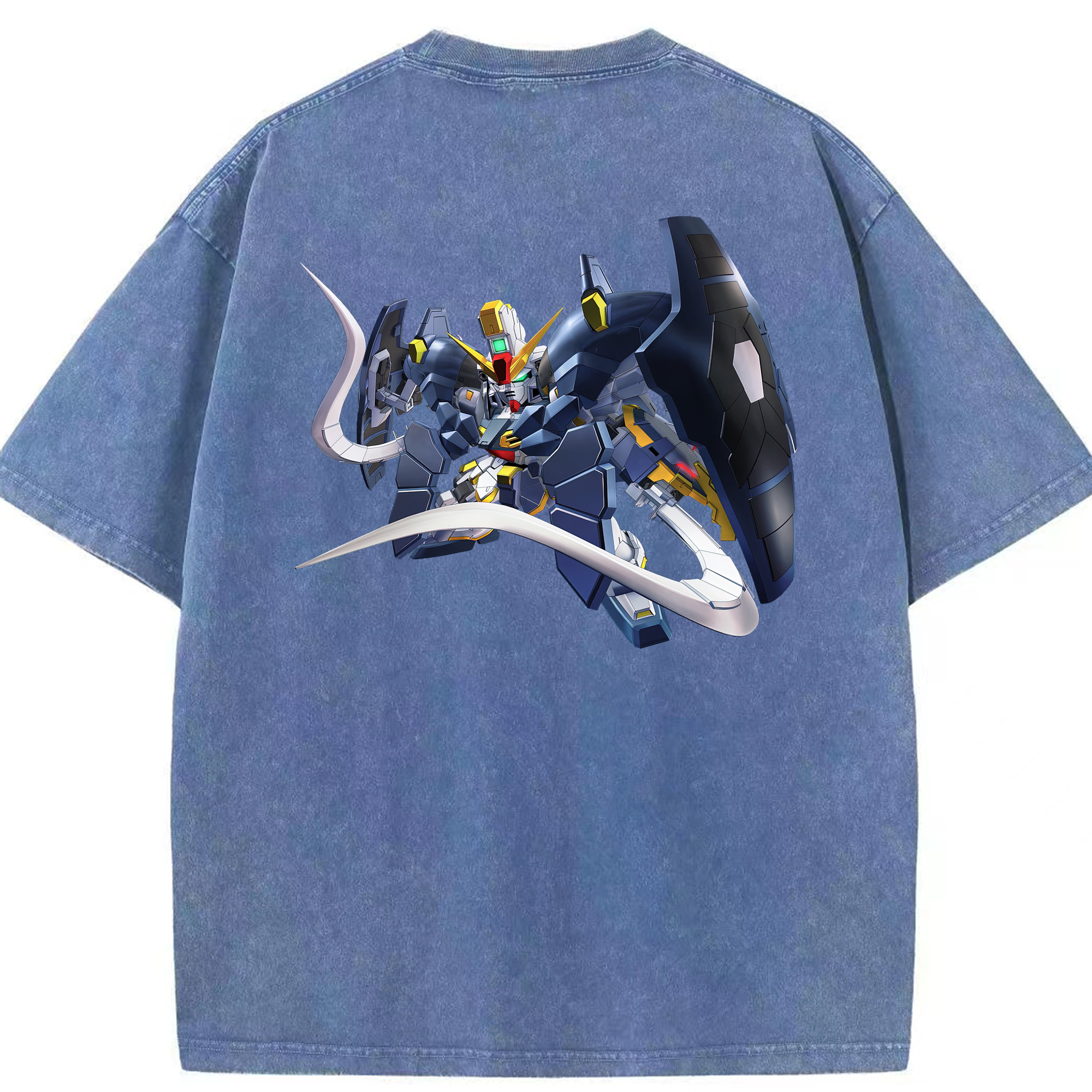（画像用） 機動戦士ガンダム Mobile Suit Gundam 綿100% ヴィンテージ風 半袖Tシャツ（背面プリント）
