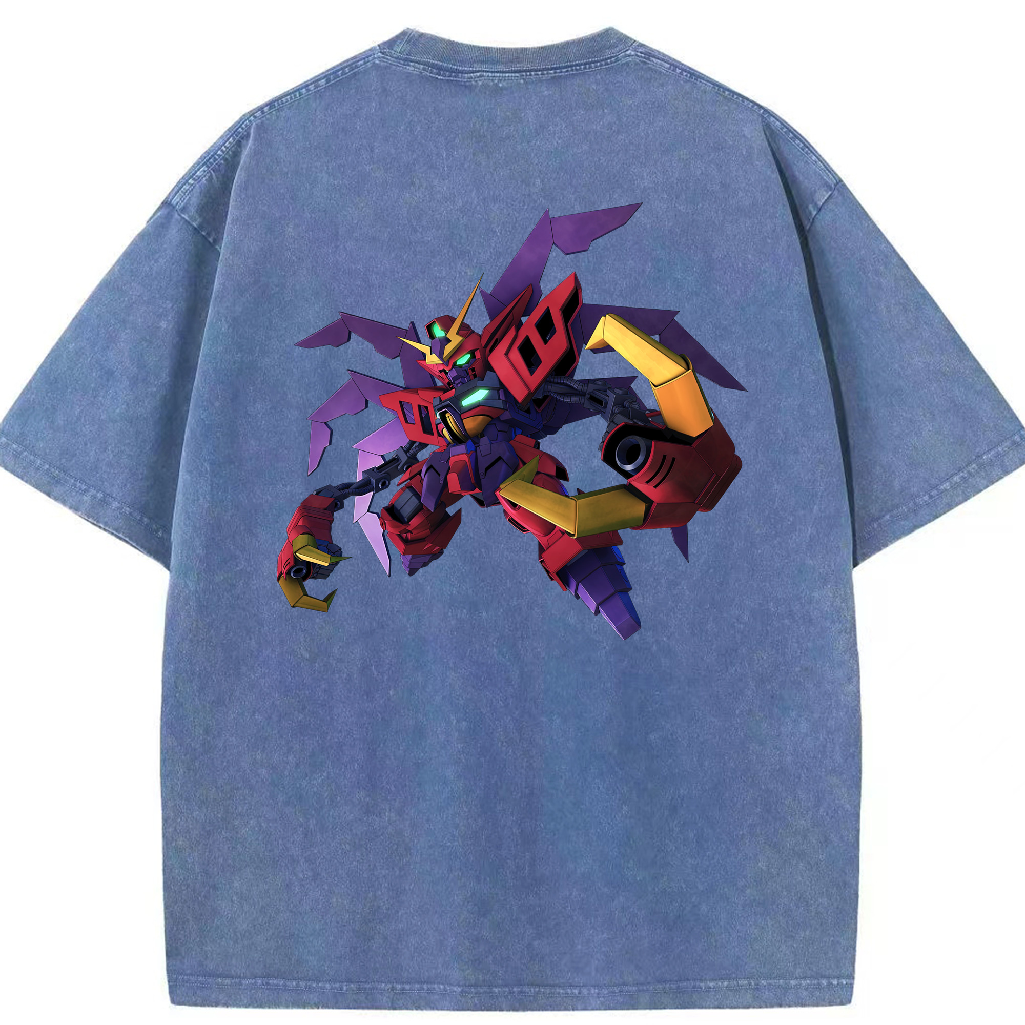 （画像用） 機動戦士ガンダム Mobile Suit Gundam 綿100% ヴィンテージ風 半袖Tシャツ（背面プリント）