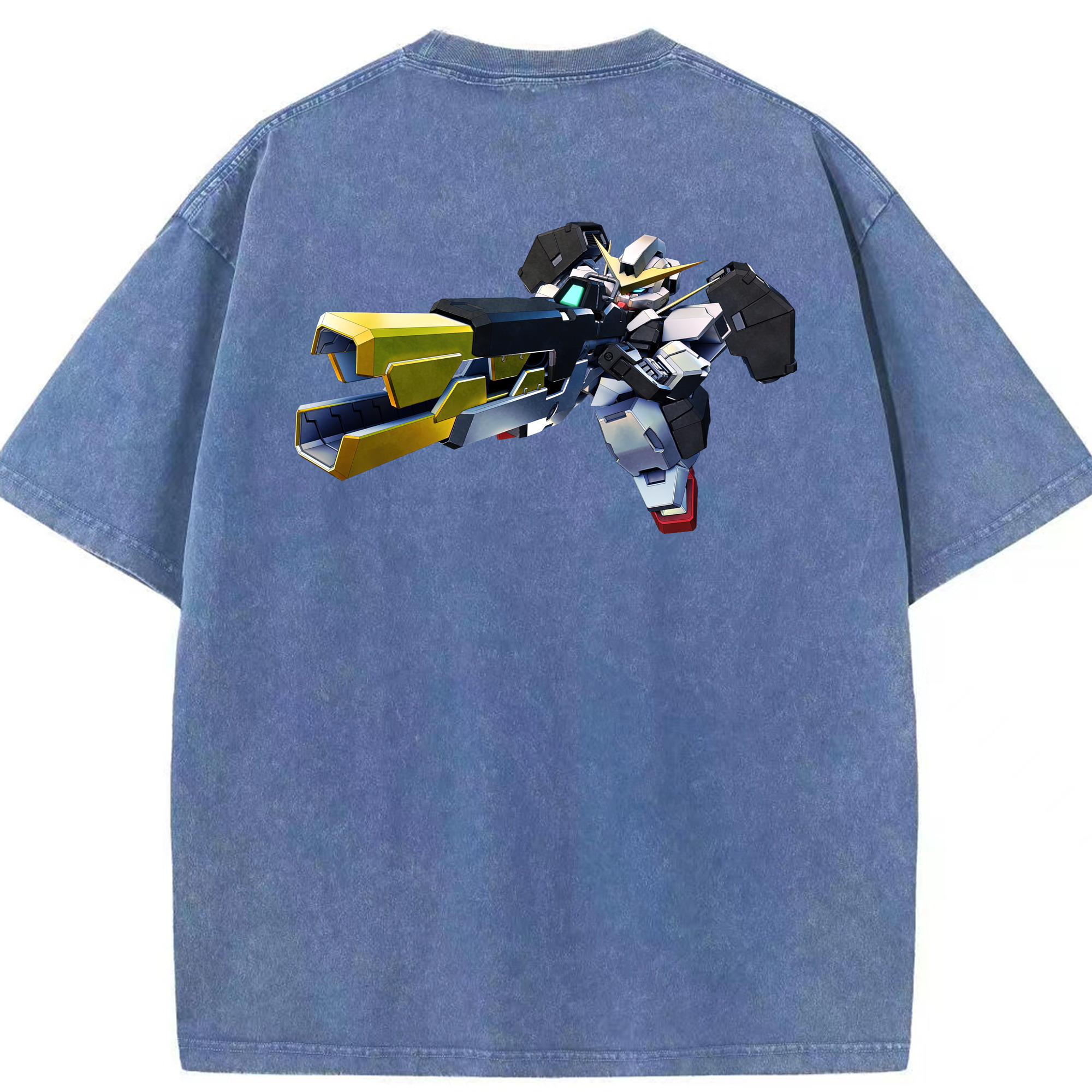 （画像用） 機動戦士ガンダム Mobile Suit Gundam 綿100% ヴィンテージ風 半袖Tシャツ（背面プリント）