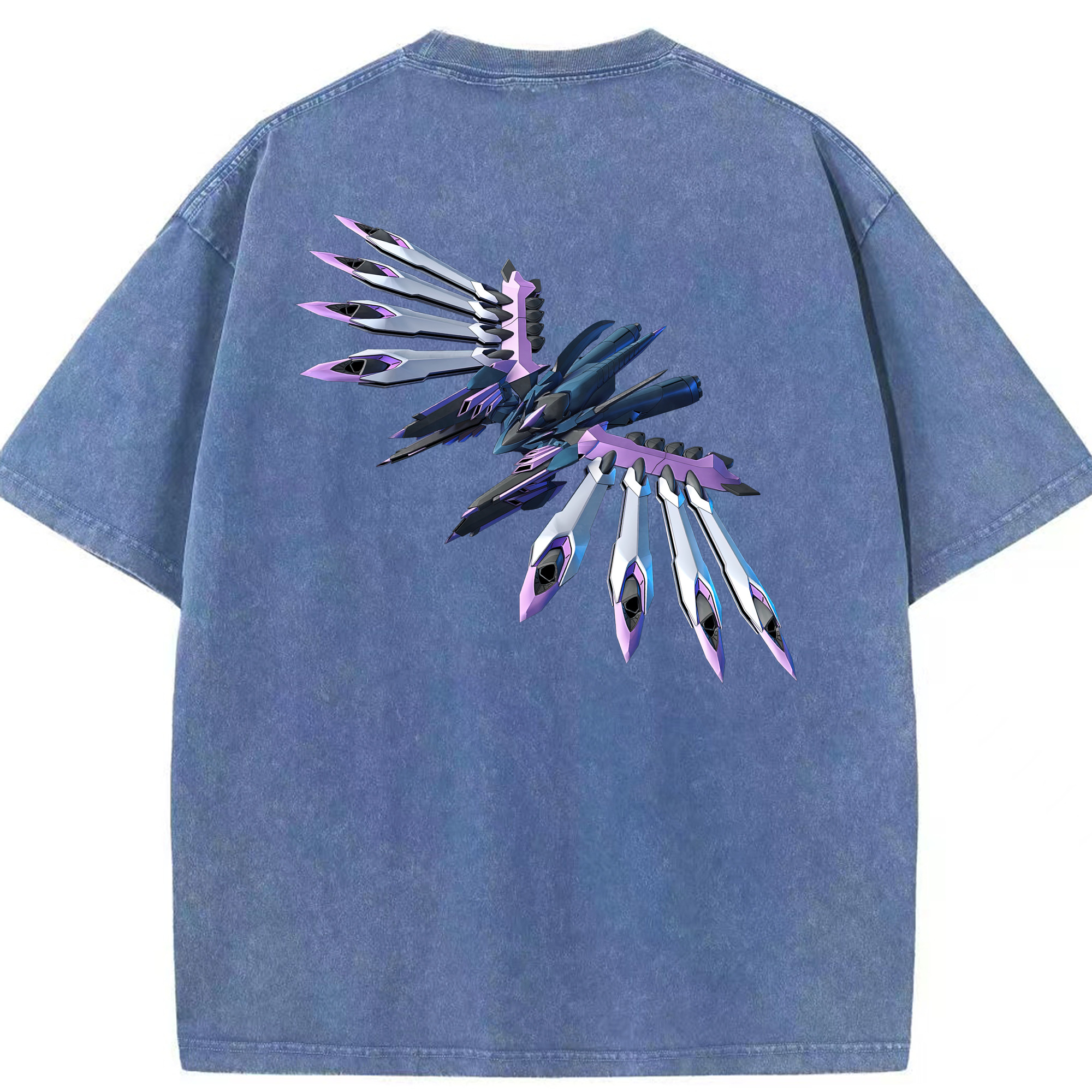 （画像用） 機動戦士ガンダム Mobile Suit Gundam 綿100% ヴィンテージ風 半袖Tシャツ（背面プリント）