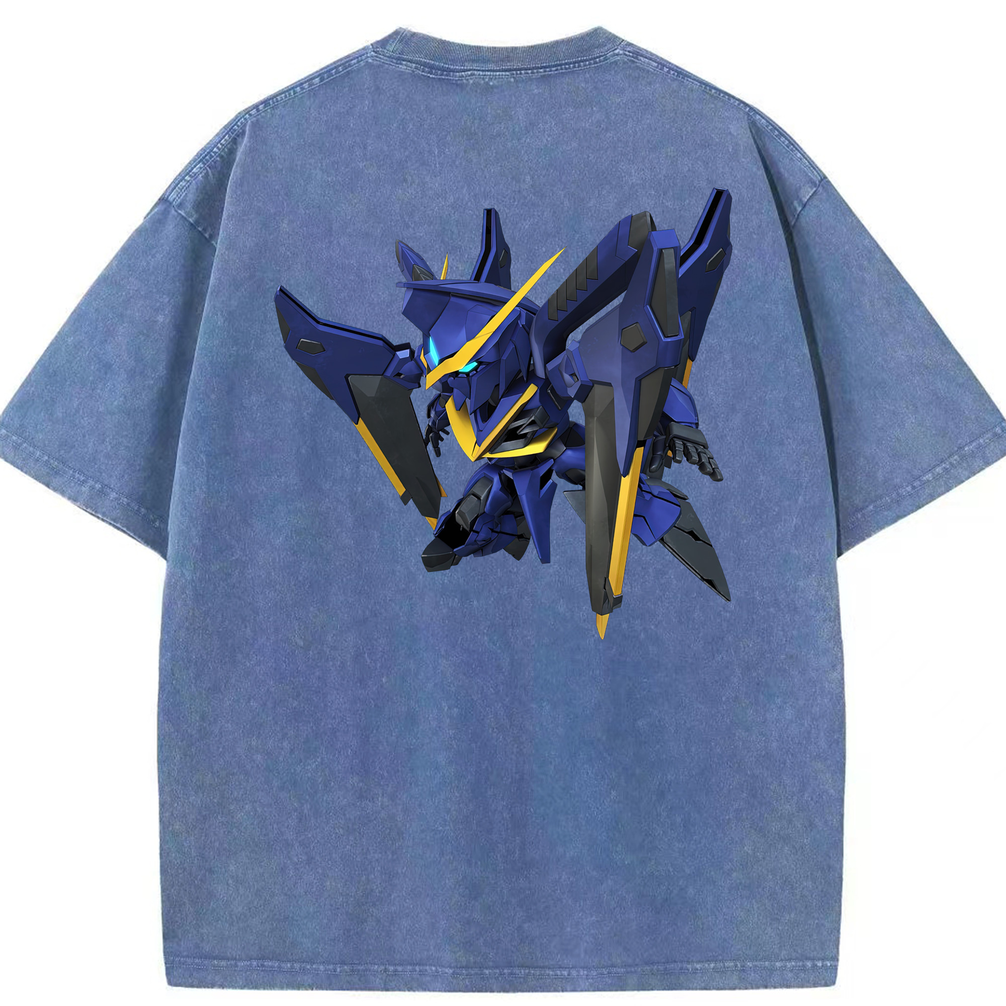 （画像用） 機動戦士ガンダム Mobile Suit Gundam 綿100% ヴィンテージ風 半袖Tシャツ（背面プリント）