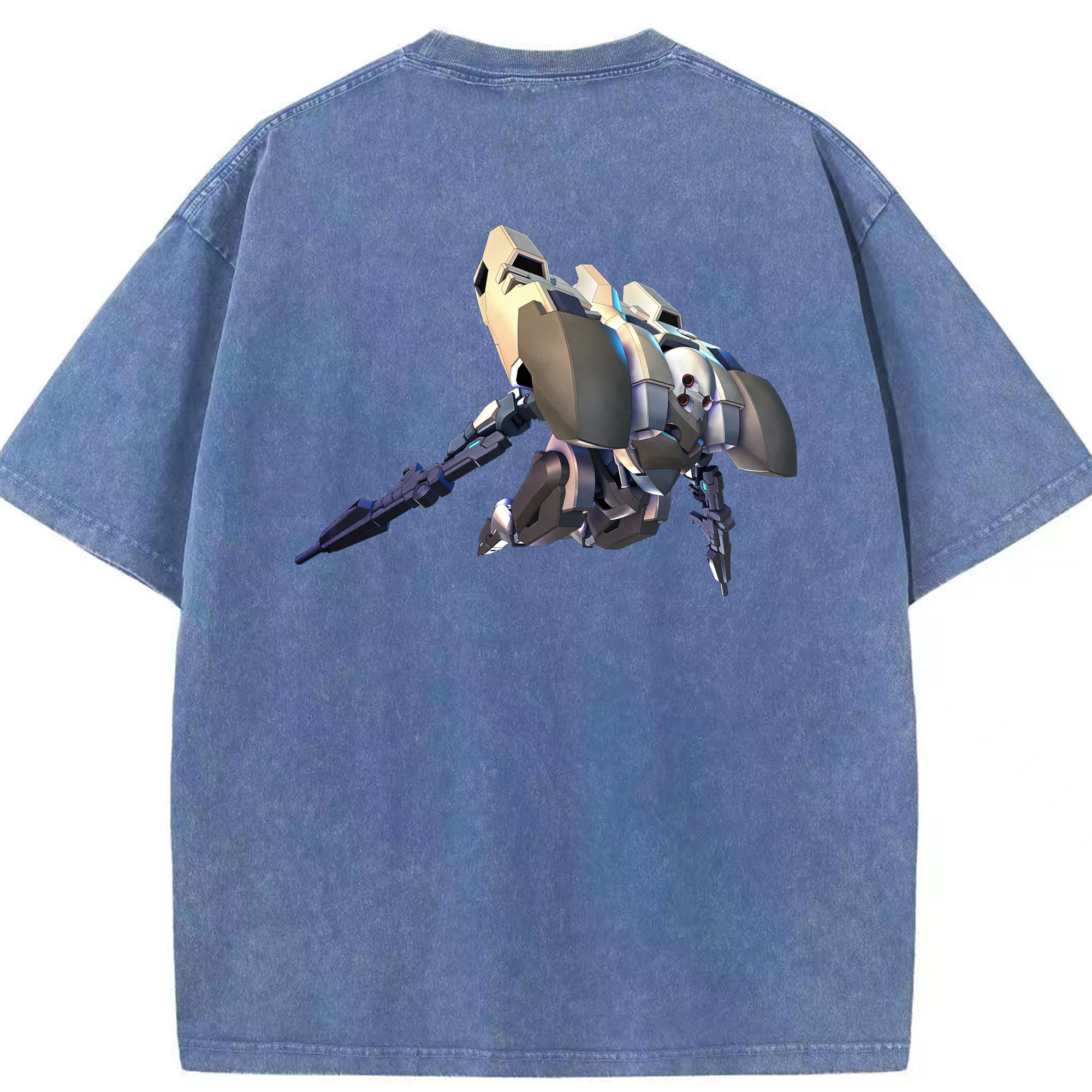 （画像用） 機動戦士ガンダム Mobile Suit Gundam 綿100% ヴィンテージ風 半袖Tシャツ（背面プリント）