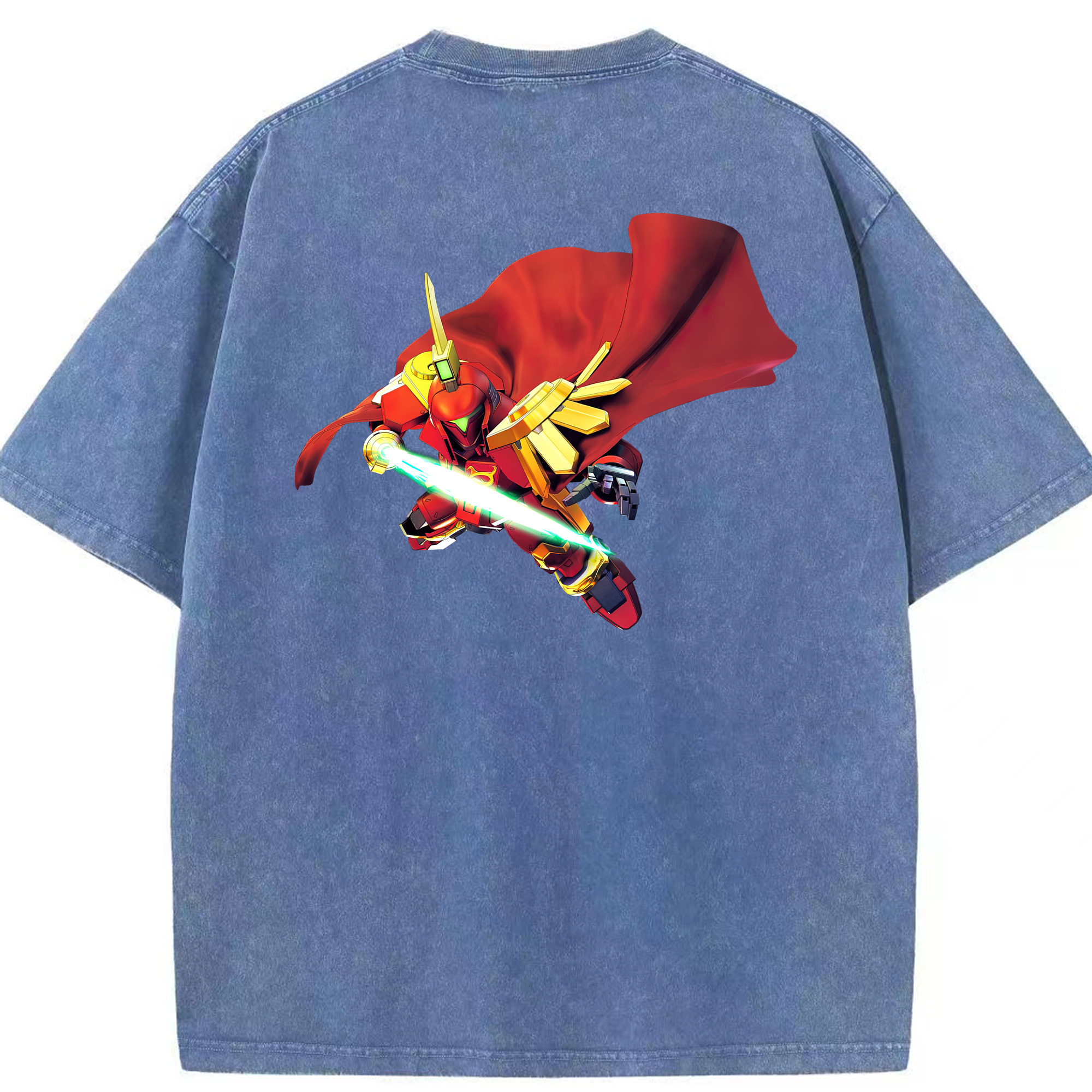 （画像用） 機動戦士ガンダム Mobile Suit Gundam 綿100% ヴィンテージ風 半袖Tシャツ（背面プリント）