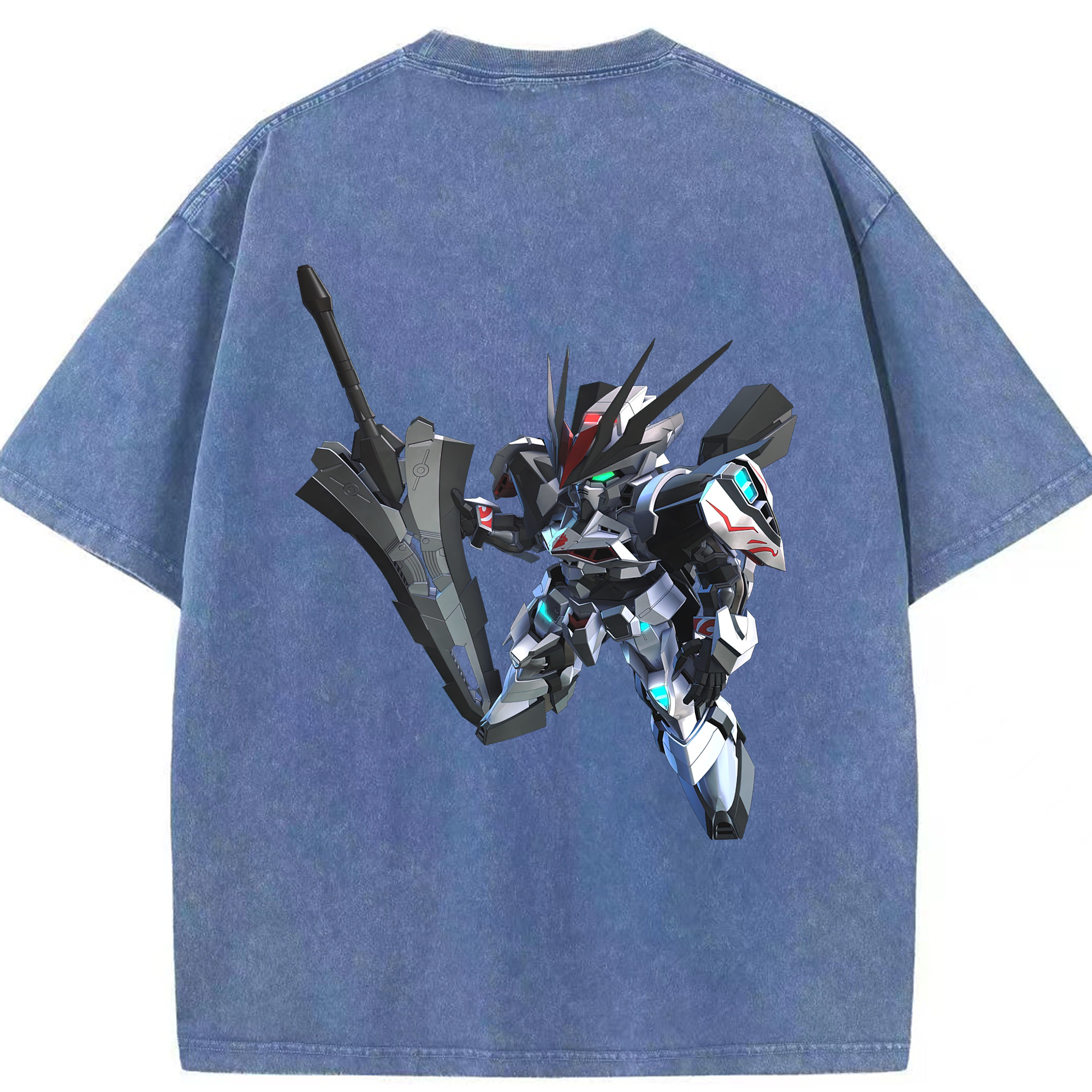 （画像用） 機動戦士ガンダム Mobile Suit Gundam 綿100% ヴィンテージ風 半袖Tシャツ（背面プリント）