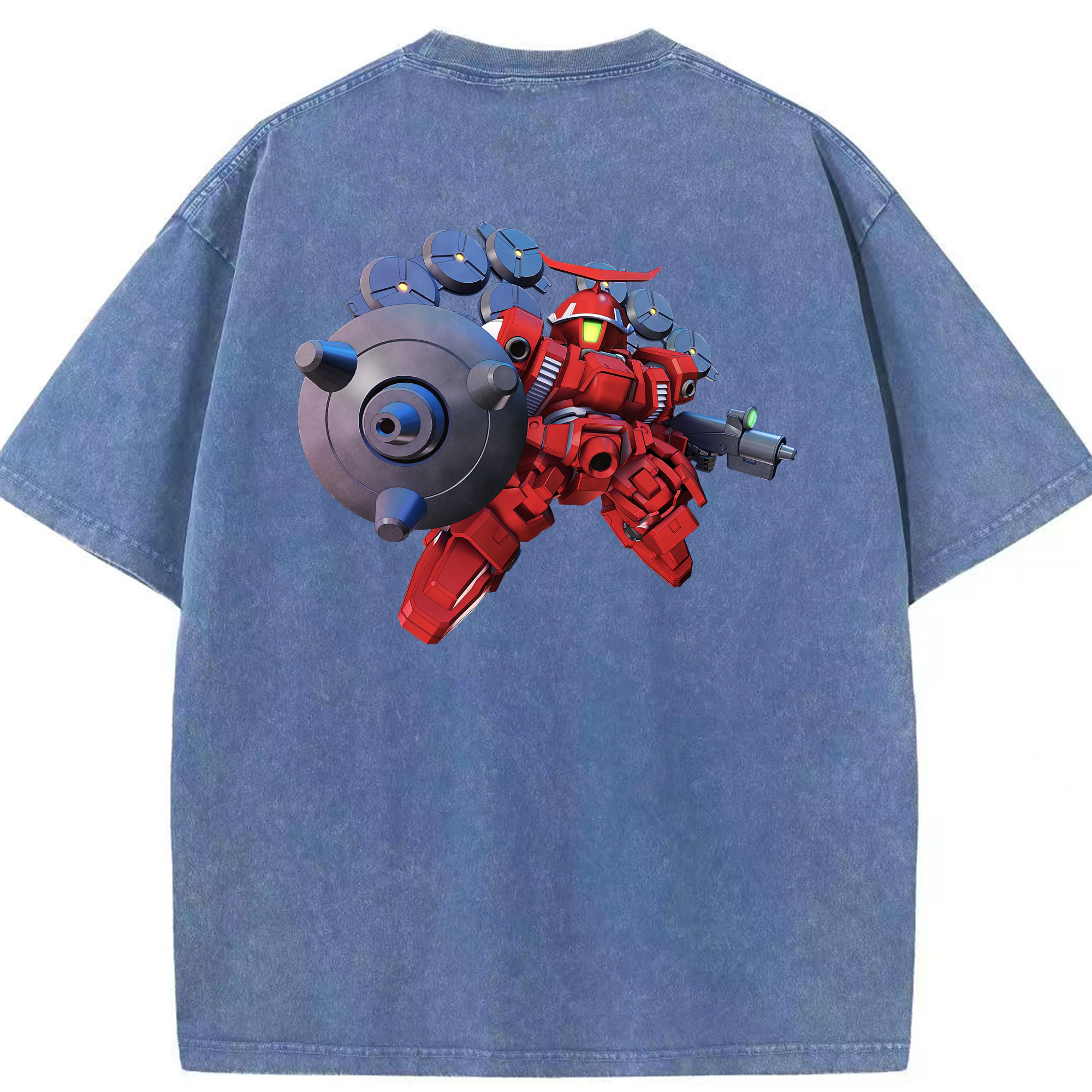 （画像用） 機動戦士ガンダム Mobile Suit Gundam 綿100% ヴィンテージ風 半袖Tシャツ（背面プリント）