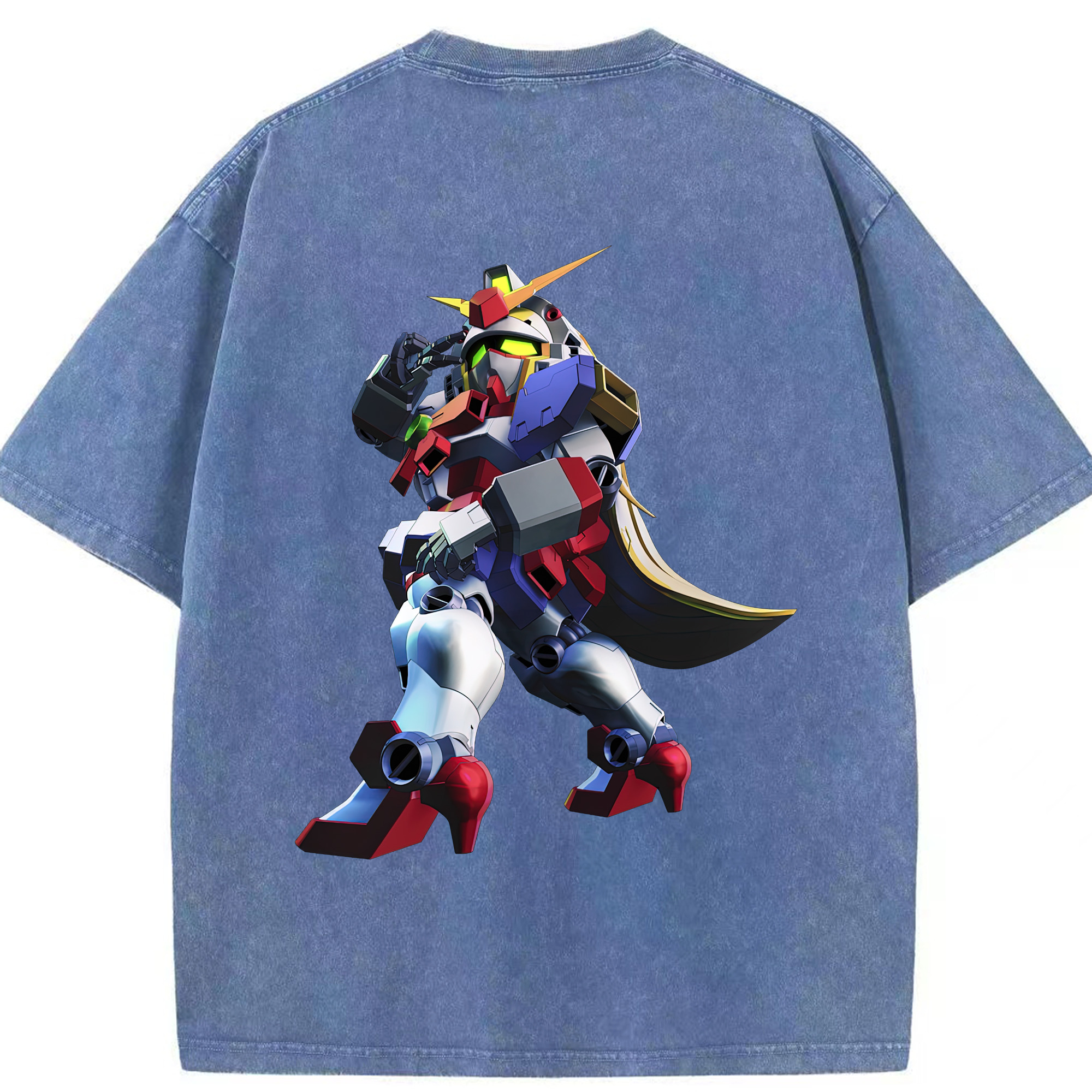 （画像用） 機動戦士ガンダム Mobile Suit Gundam 綿100% ヴィンテージ風 半袖Tシャツ（背面プリント）