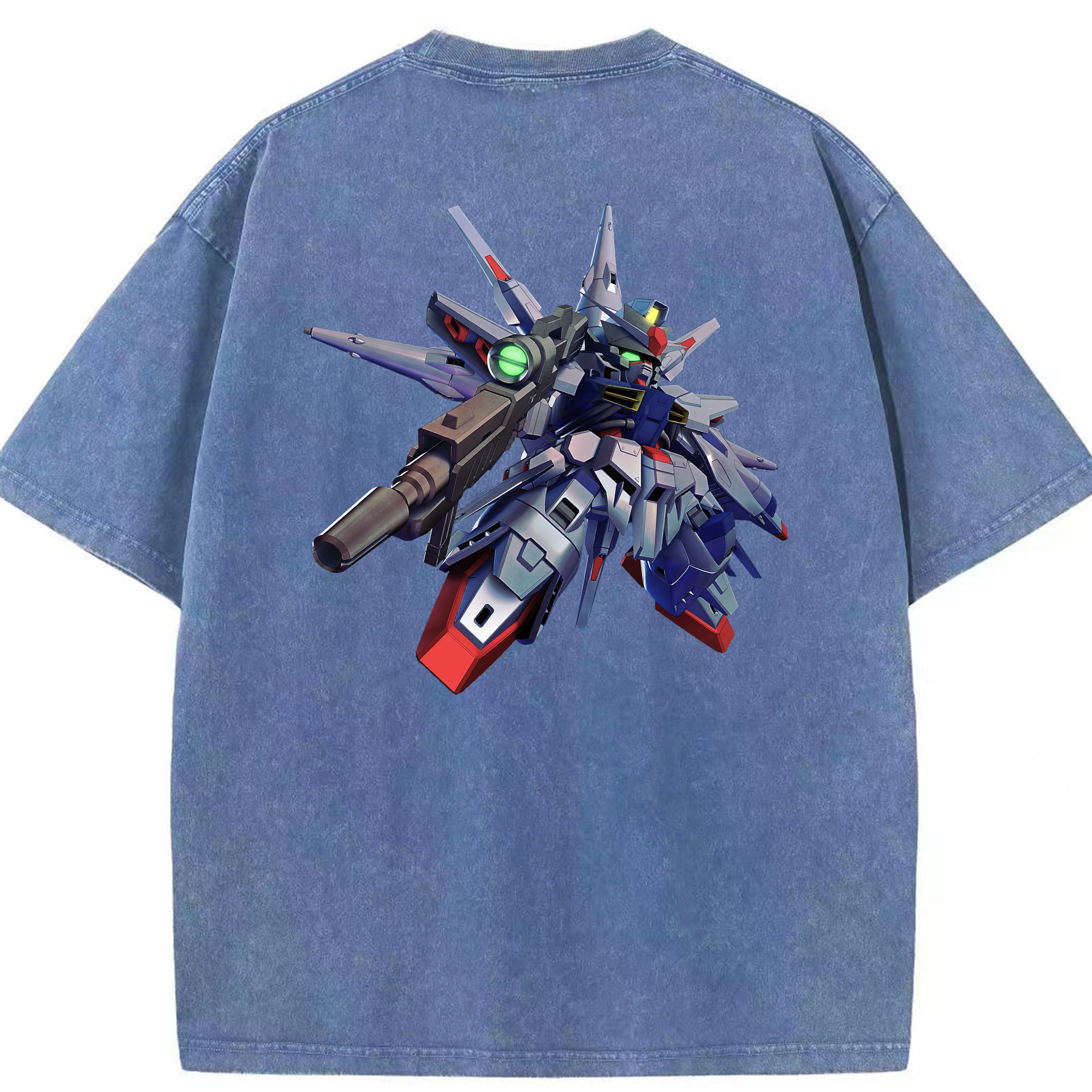 （画像用） 機動戦士ガンダム Mobile Suit Gundam 綿100% ヴィンテージ風 半袖Tシャツ（背面プリント）