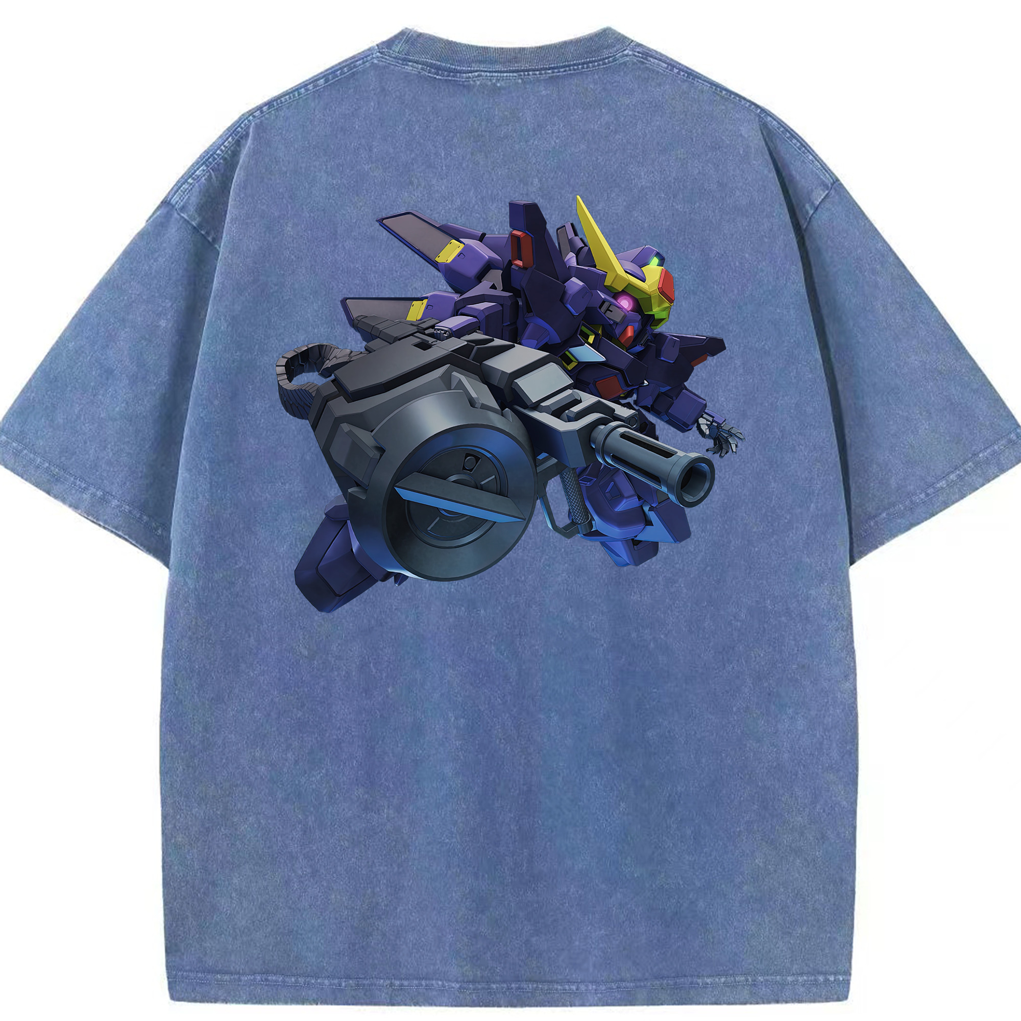 （画像用） 機動戦士ガンダム Mobile Suit Gundam 綿100% ヴィンテージ風 半袖Tシャツ（背面プリント）