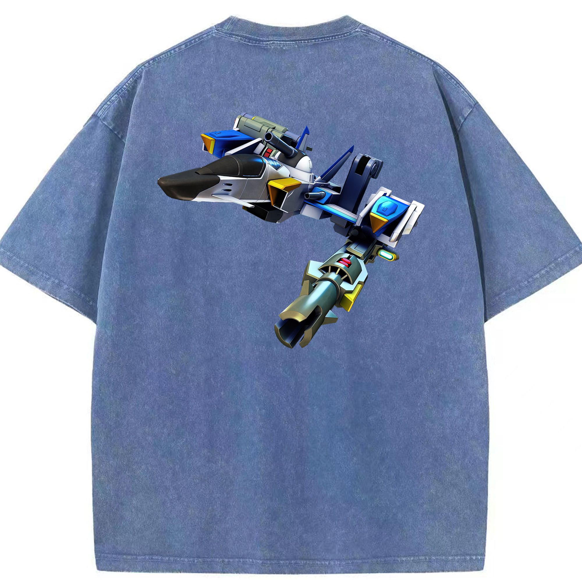 （画像用） 機動戦士ガンダム Mobile Suit Gundam 綿100% ヴィンテージ風 半袖Tシャツ（背面プリント）