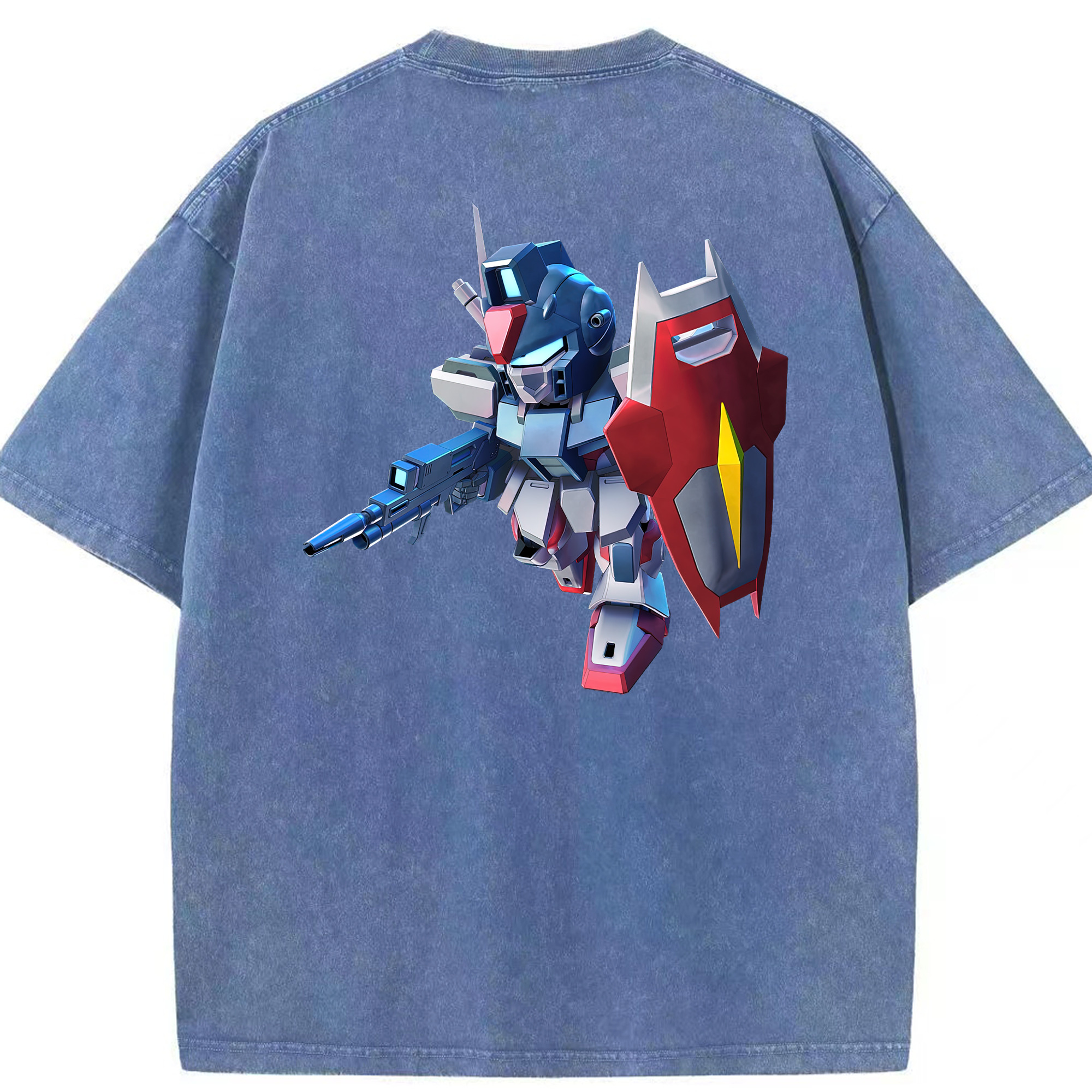 （画像用） 機動戦士ガンダム Mobile Suit Gundam 綿100% ヴィンテージ風 半袖Tシャツ（背面プリント）