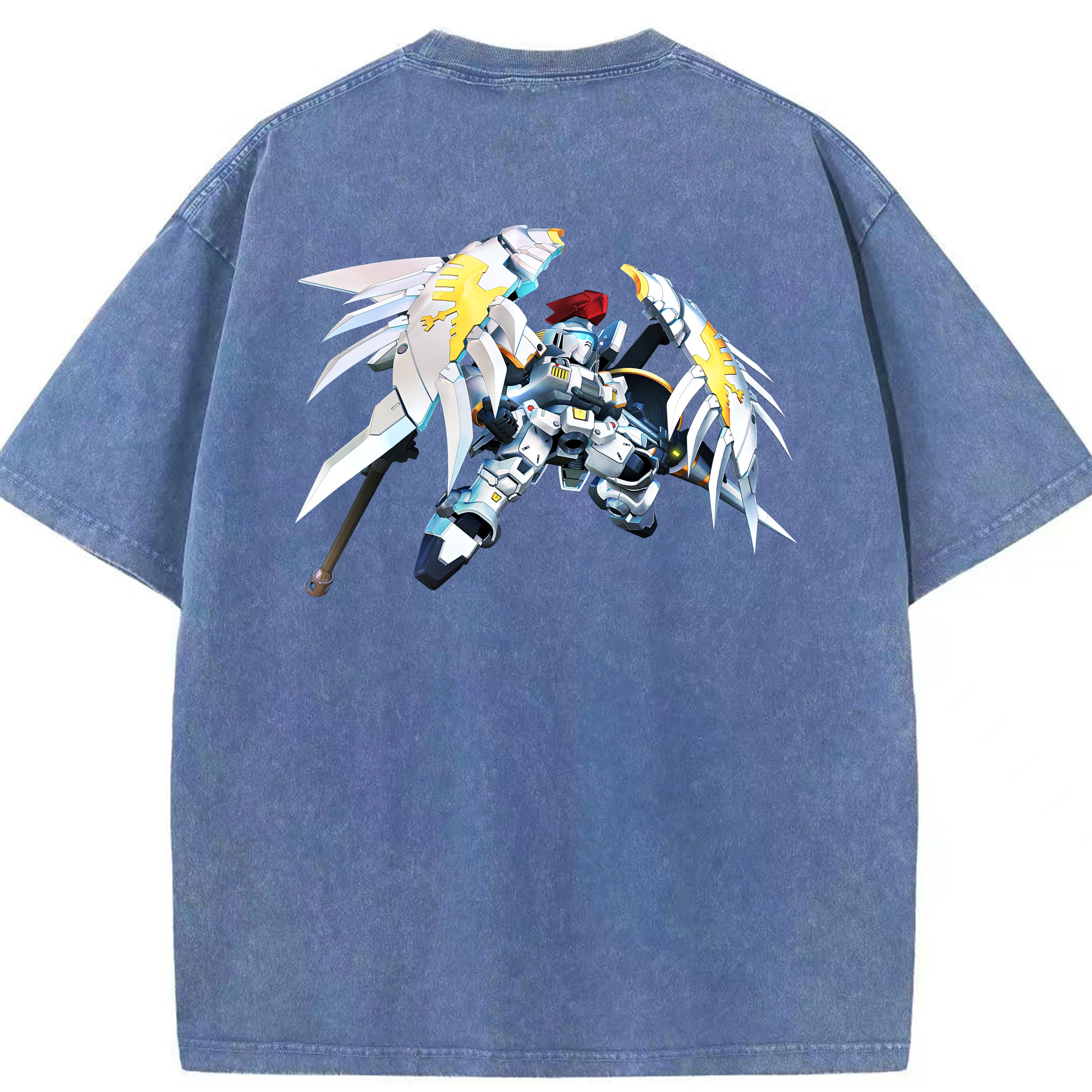 （画像用） 機動戦士ガンダム Mobile Suit Gundam 綿100% ヴィンテージ風 半袖Tシャツ（背面プリント）