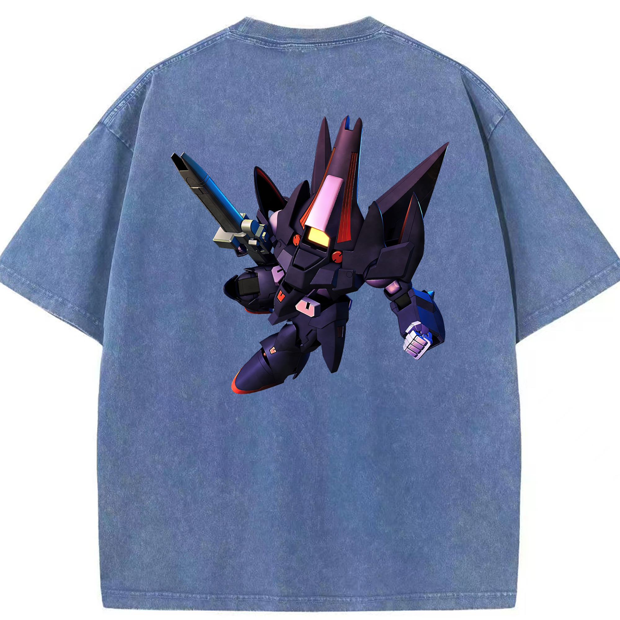 （画像用） 機動戦士ガンダム Mobile Suit Gundam 綿100% ヴィンテージ風 半袖Tシャツ（背面プリント）