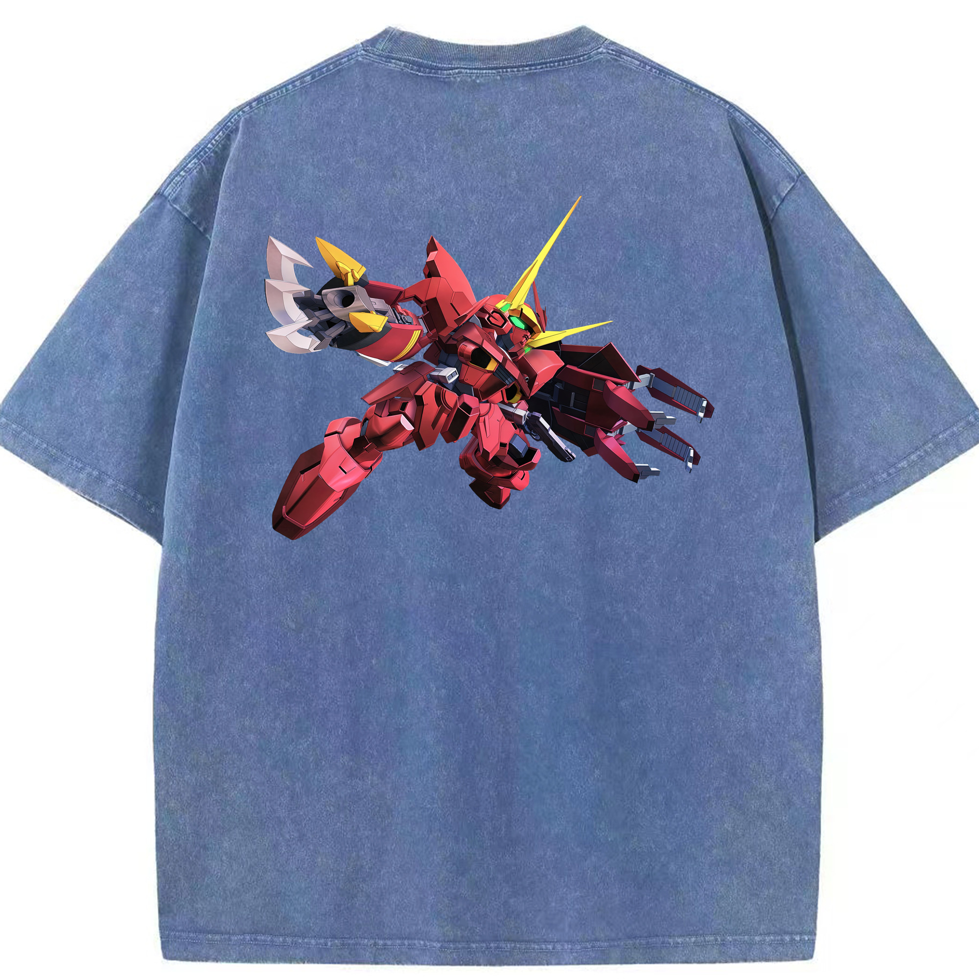 （画像用） 機動戦士ガンダム Mobile Suit Gundam 綿100% ヴィンテージ風 半袖Tシャツ（背面プリント）