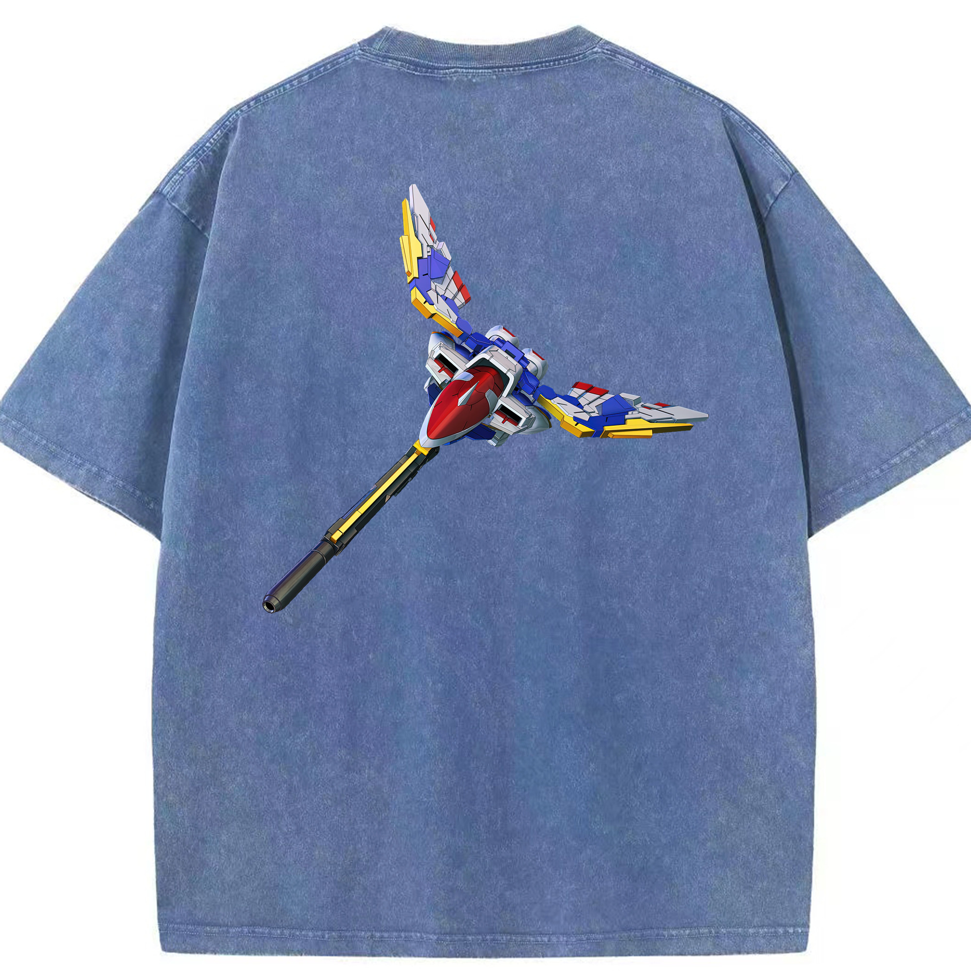 （画像用） 機動戦士ガンダム Mobile Suit Gundam 綿100% ヴィンテージ風 半袖Tシャツ（背面プリント）