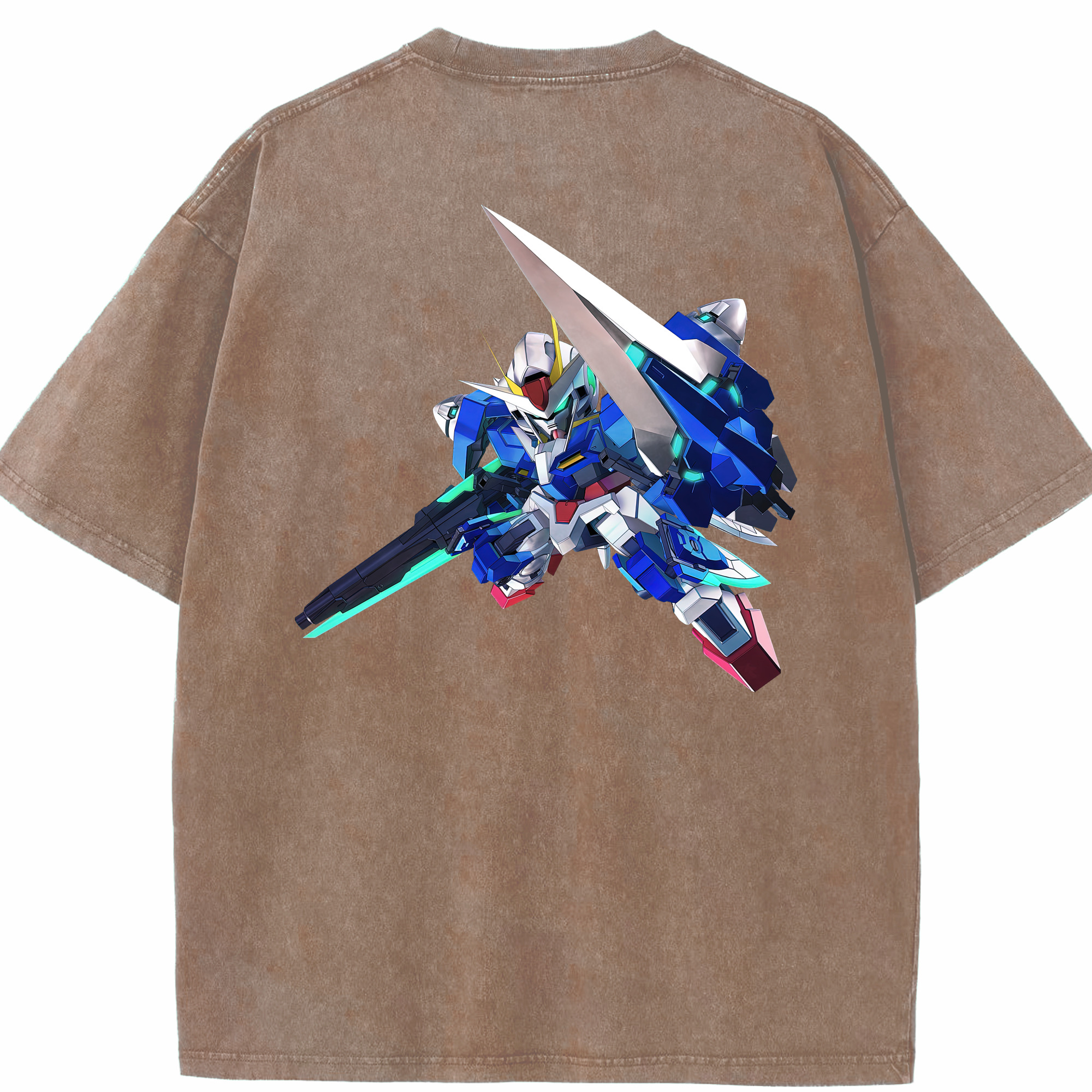 （画像用） 機動戦士ガンダム Mobile Suit Gundam 綿100% ヴィンテージ風 半袖Tシャツ（背面プリント）