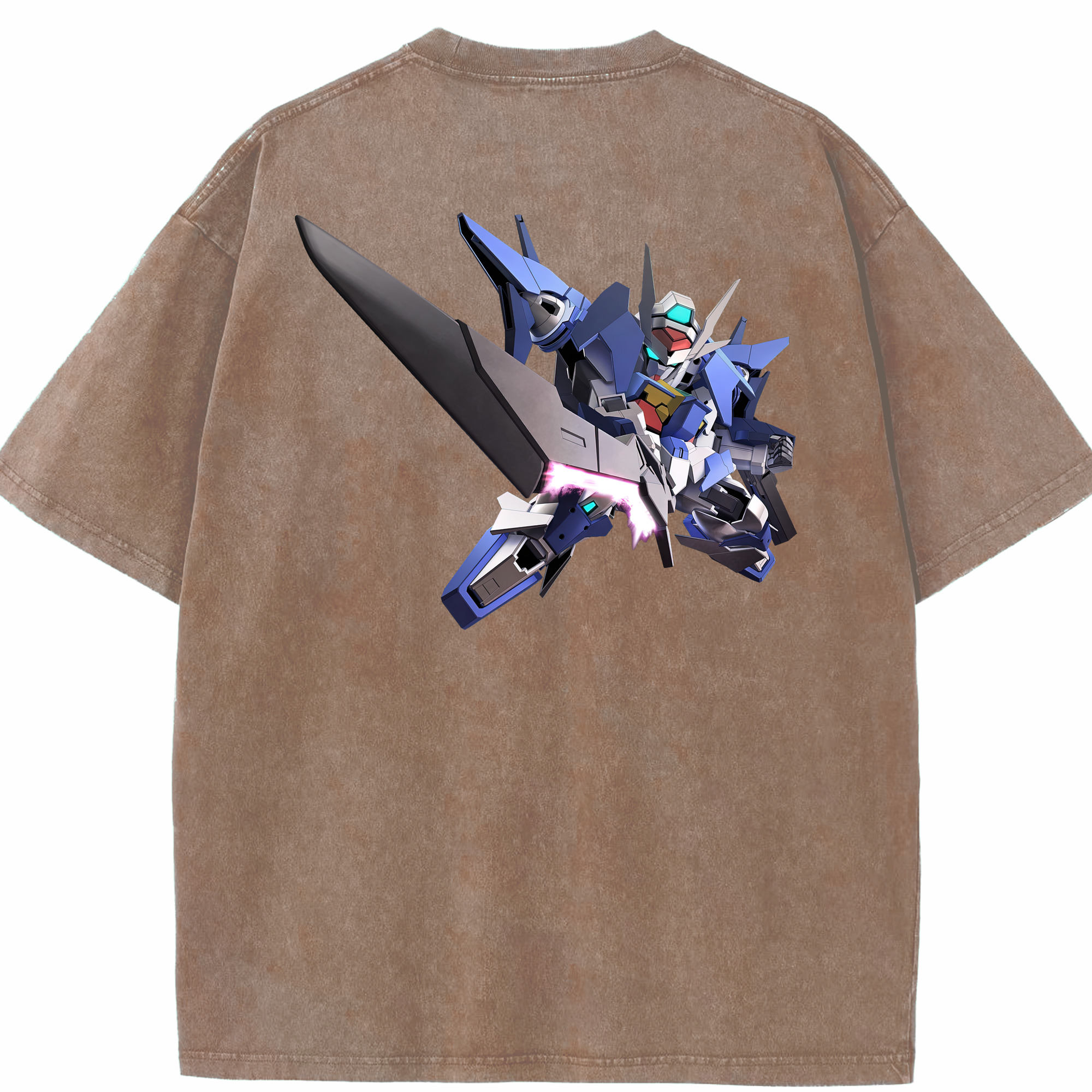 （画像用） 機動戦士ガンダム Mobile Suit Gundam 綿100% ヴィンテージ風 半袖Tシャツ（背面プリント）
