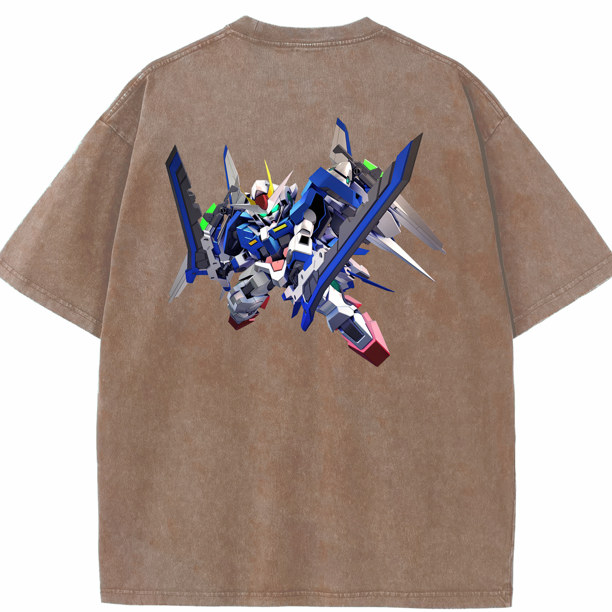 （画像用） 機動戦士ガンダム Mobile Suit Gundam 綿100% ヴィンテージ風 半袖Tシャツ（背面プリント）