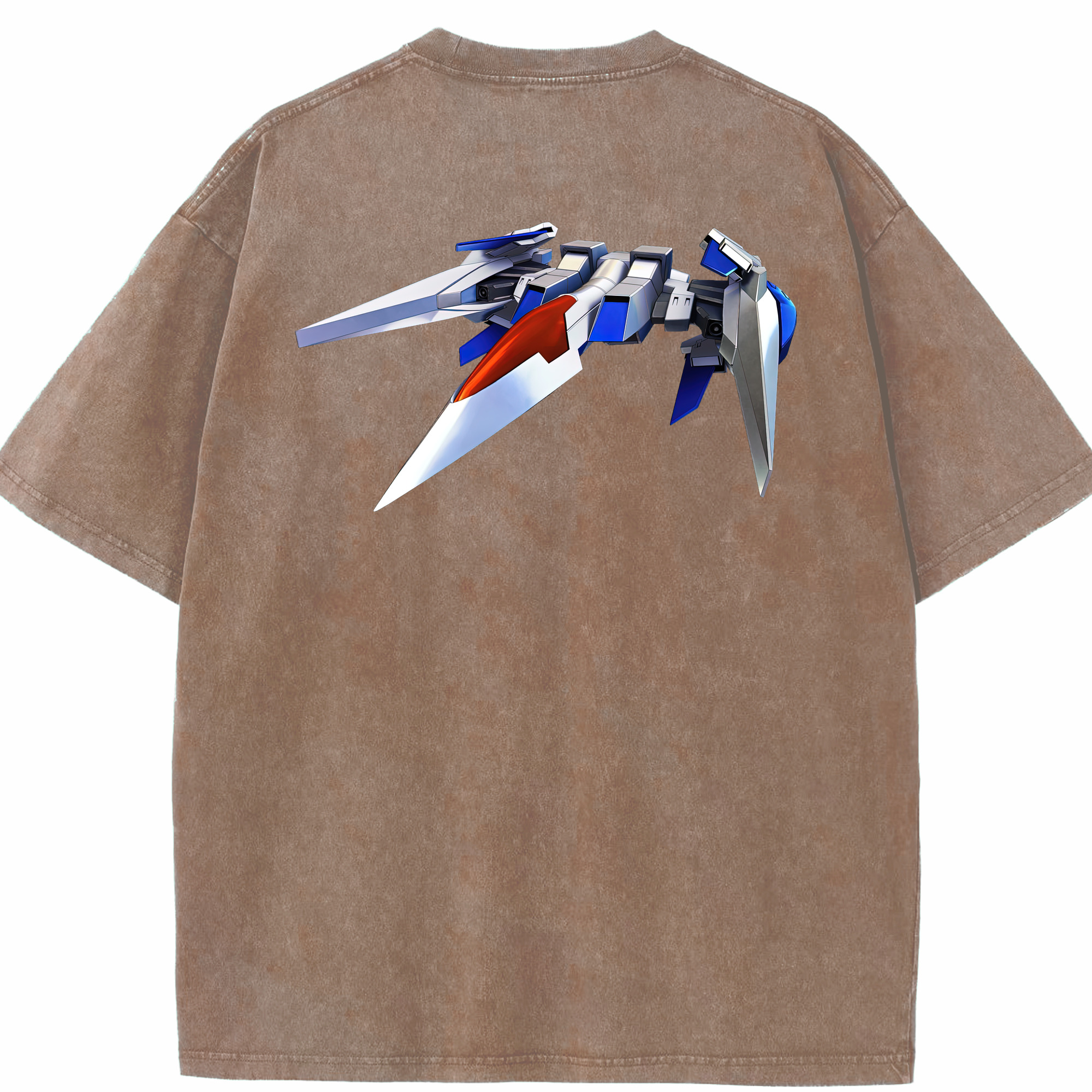 （画像用） 機動戦士ガンダム Mobile Suit Gundam 綿100% ヴィンテージ風 半袖Tシャツ（背面プリント）