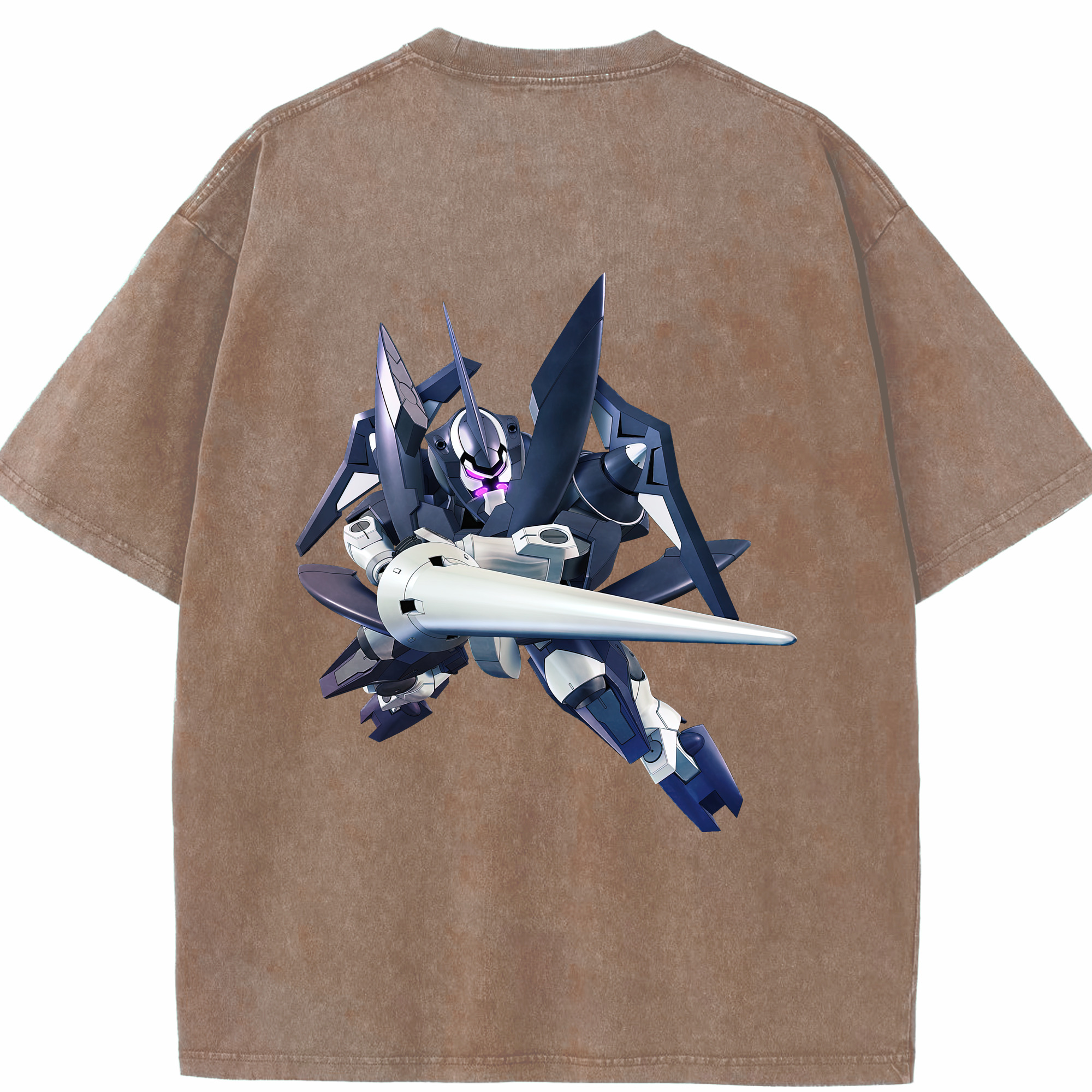 （画像用） 機動戦士ガンダム Mobile Suit Gundam 綿100% ヴィンテージ風 半袖Tシャツ（背面プリント）