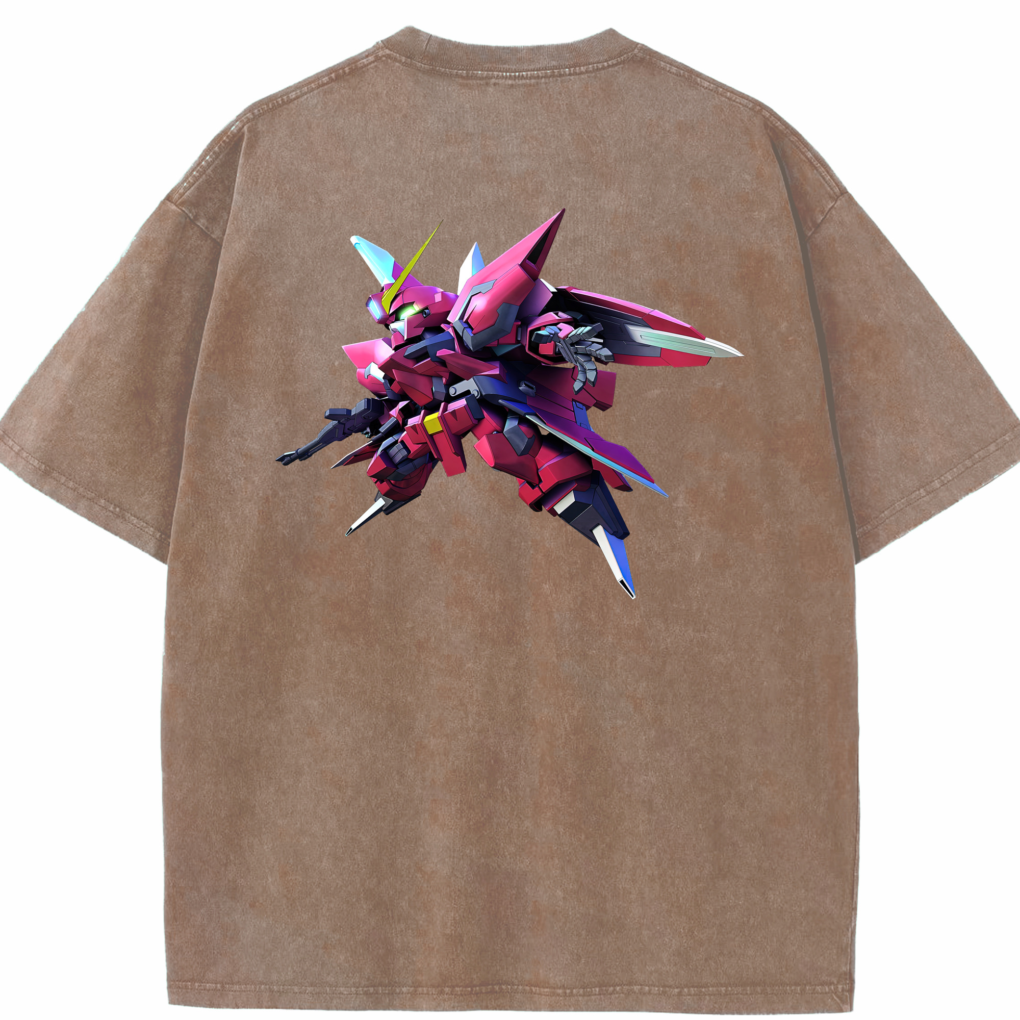 （画像用） 機動戦士ガンダム Mobile Suit Gundam 綿100% ヴィンテージ風 半袖Tシャツ（背面プリント）