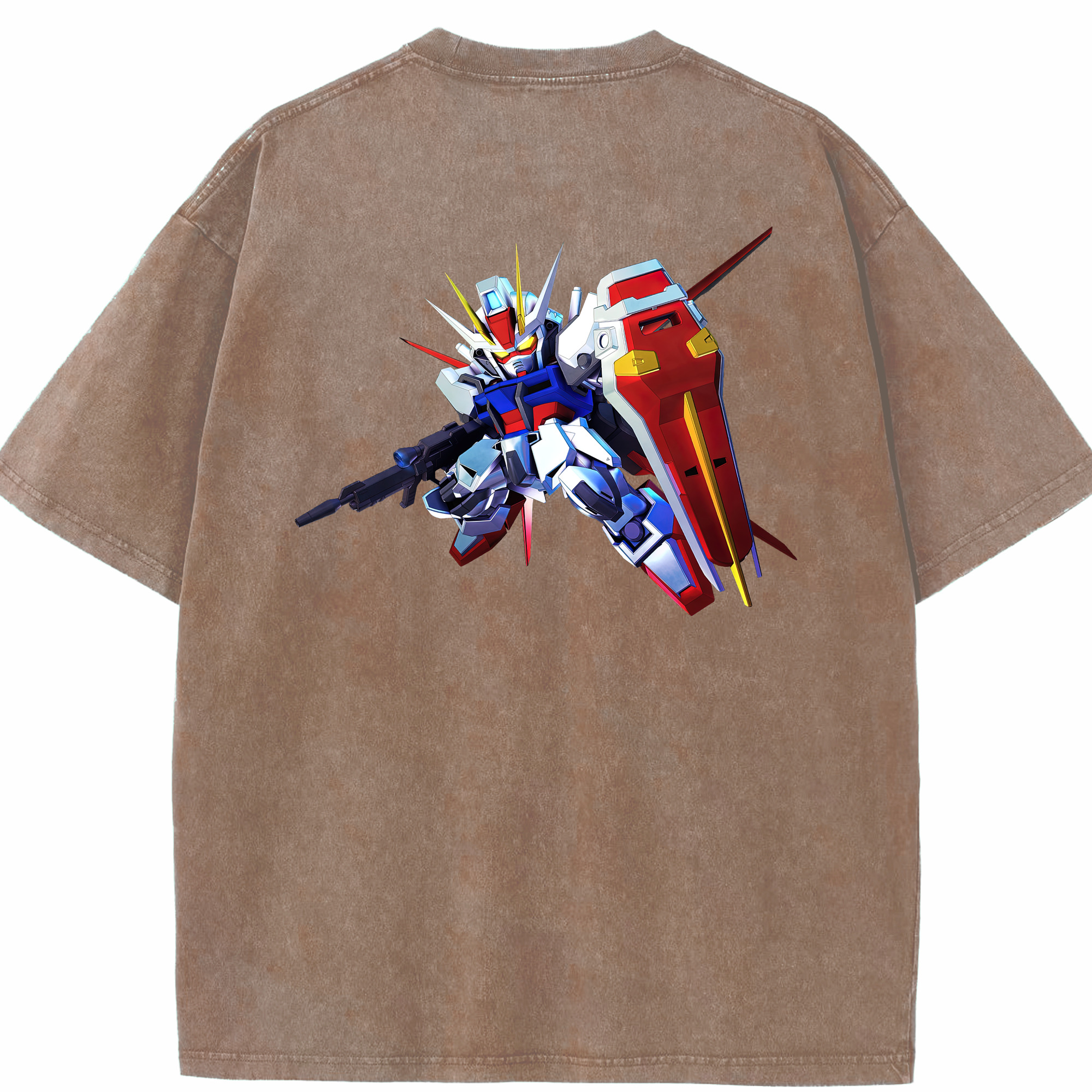 （画像用） 機動戦士ガンダム Mobile Suit Gundam 綿100% ヴィンテージ風 半袖Tシャツ（背面プリント）