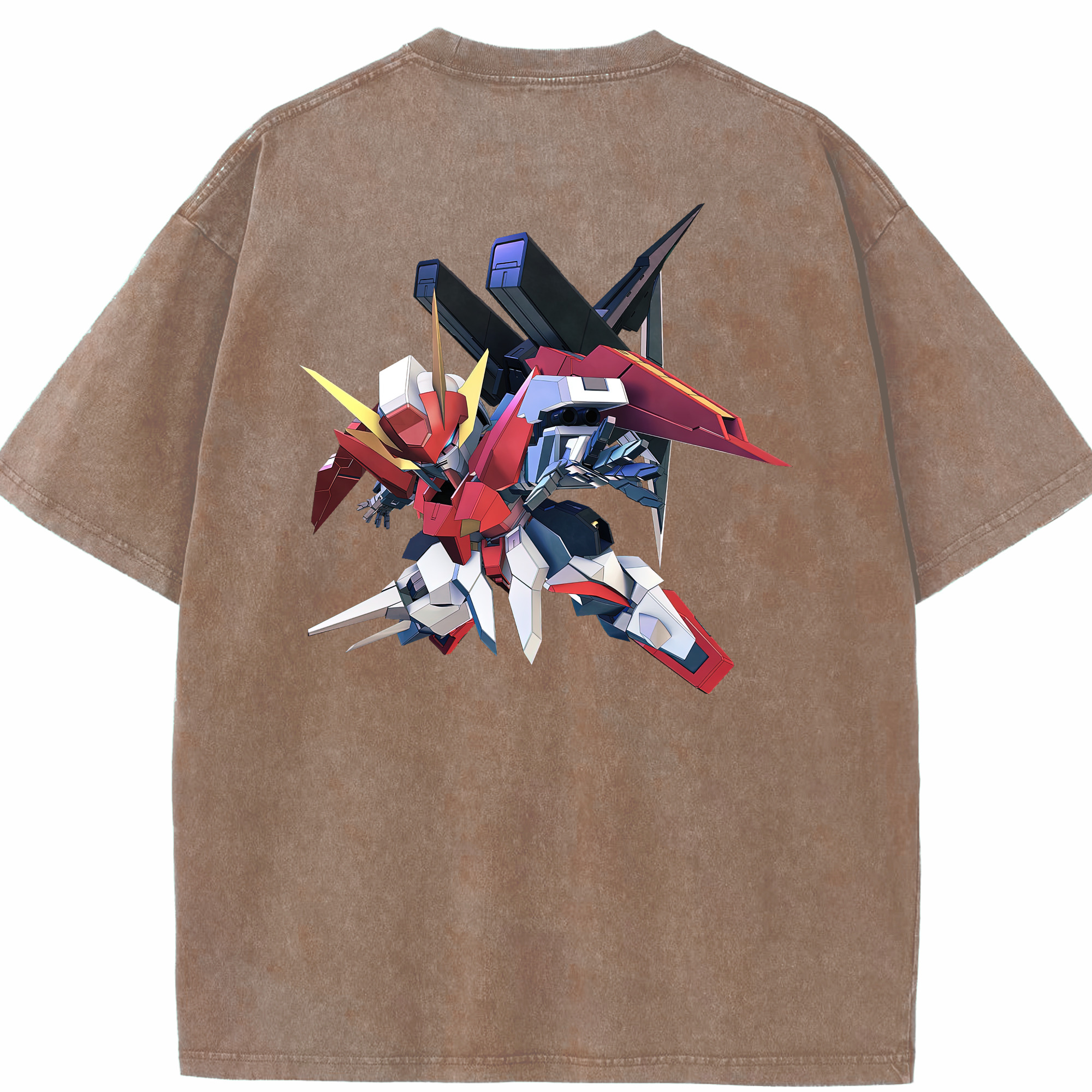 （画像用） 機動戦士ガンダム Mobile Suit Gundam 綿100% ヴィンテージ風 半袖Tシャツ（背面プリント）