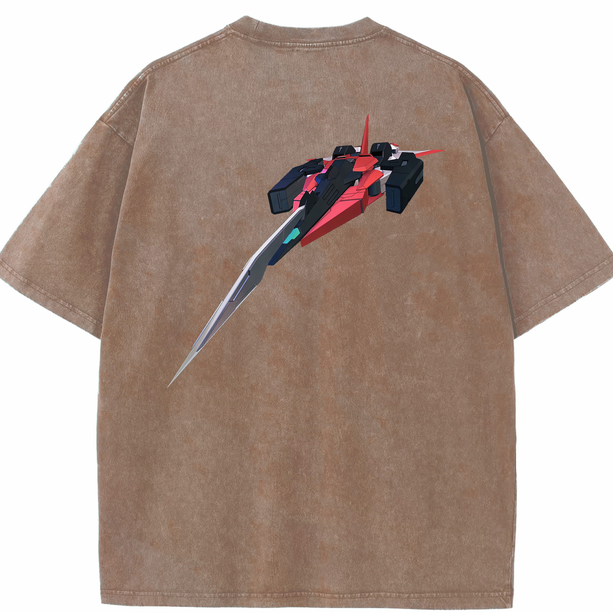 （画像用） 機動戦士ガンダム Mobile Suit Gundam 綿100% ヴィンテージ風 半袖Tシャツ（背面プリント）