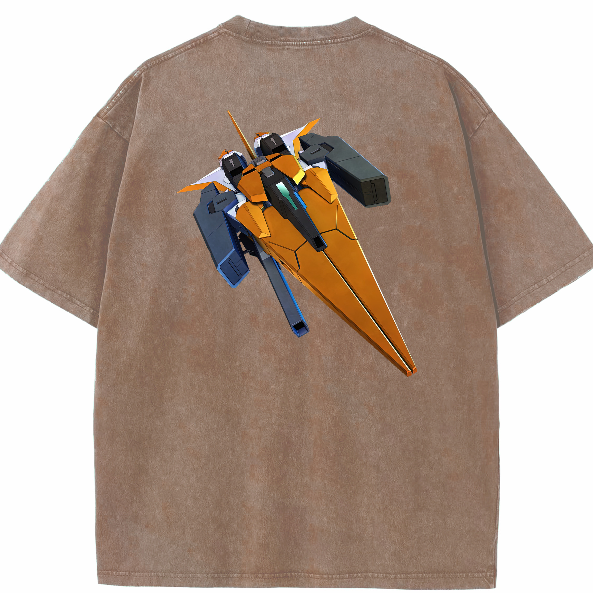 （画像用） 機動戦士ガンダム Mobile Suit Gundam 綿100% ヴィンテージ風 半袖Tシャツ（背面プリント）