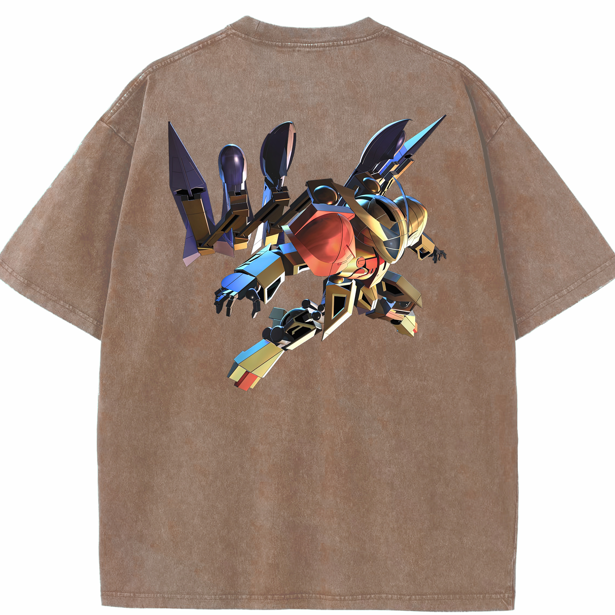 （画像用） 機動戦士ガンダム Mobile Suit Gundam 綿100% ヴィンテージ風 半袖Tシャツ（背面プリント）