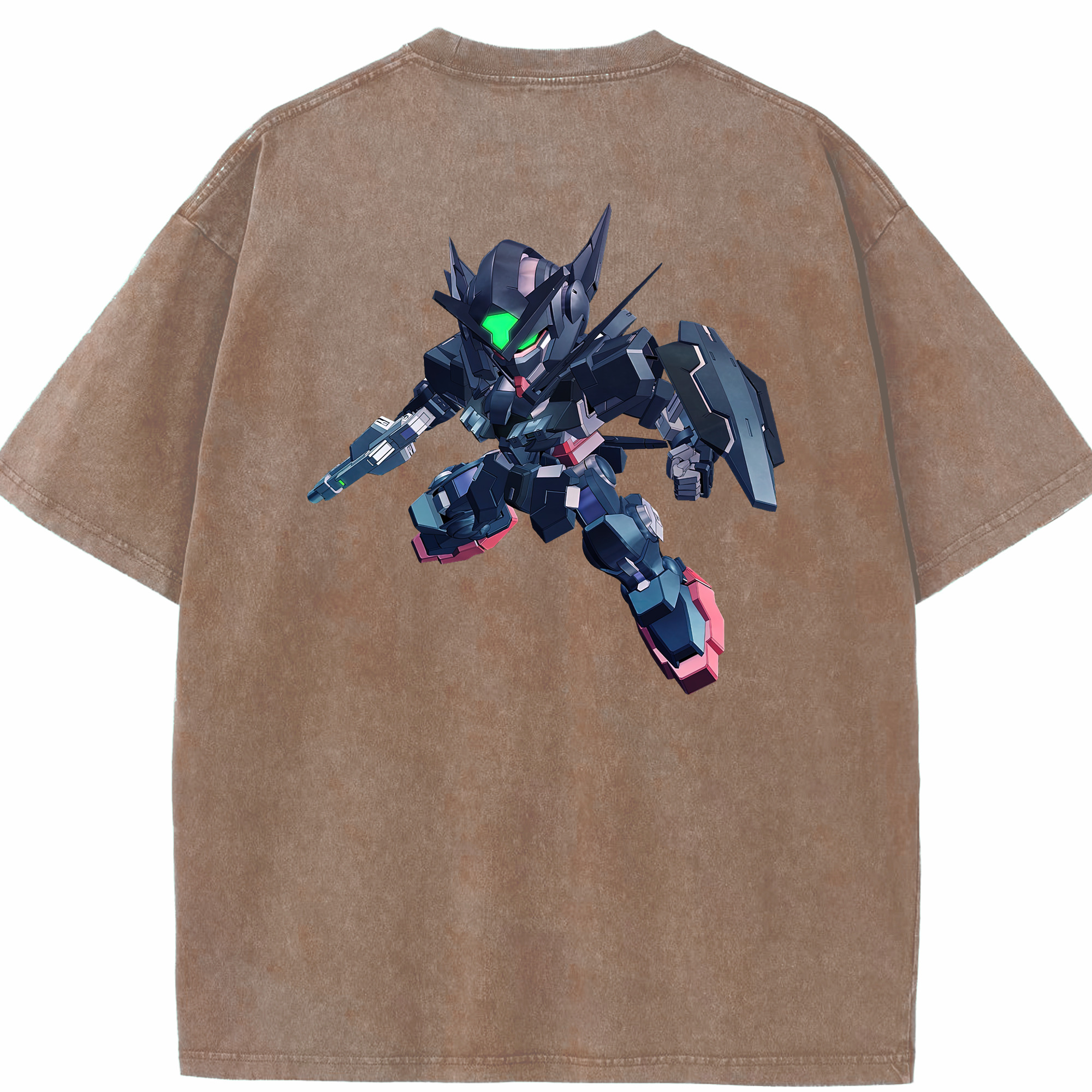 （画像用） 機動戦士ガンダム Mobile Suit Gundam 綿100% ヴィンテージ風 半袖Tシャツ（背面プリント）