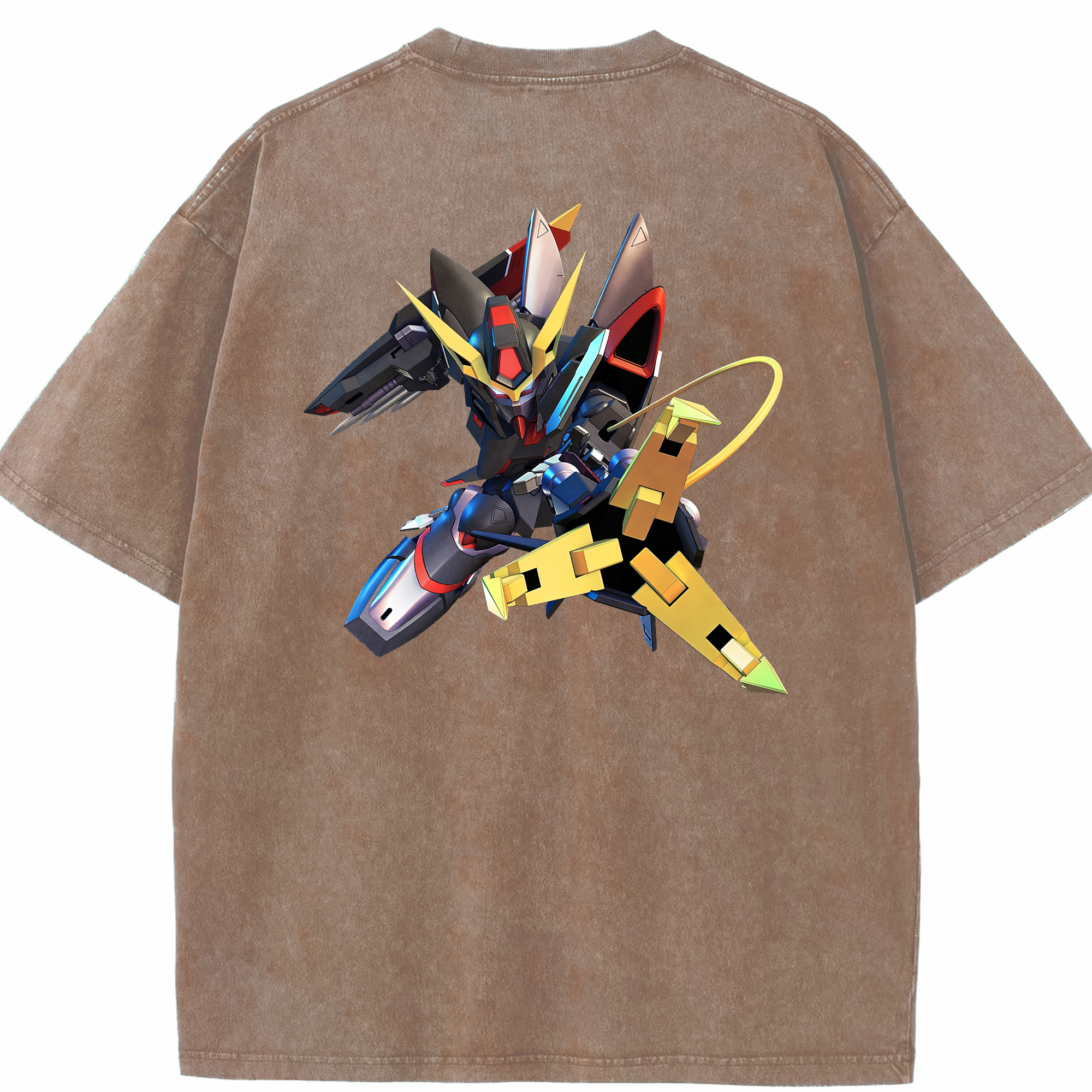 （画像用） 機動戦士ガンダム Mobile Suit Gundam 綿100% ヴィンテージ風 半袖Tシャツ（背面プリント）