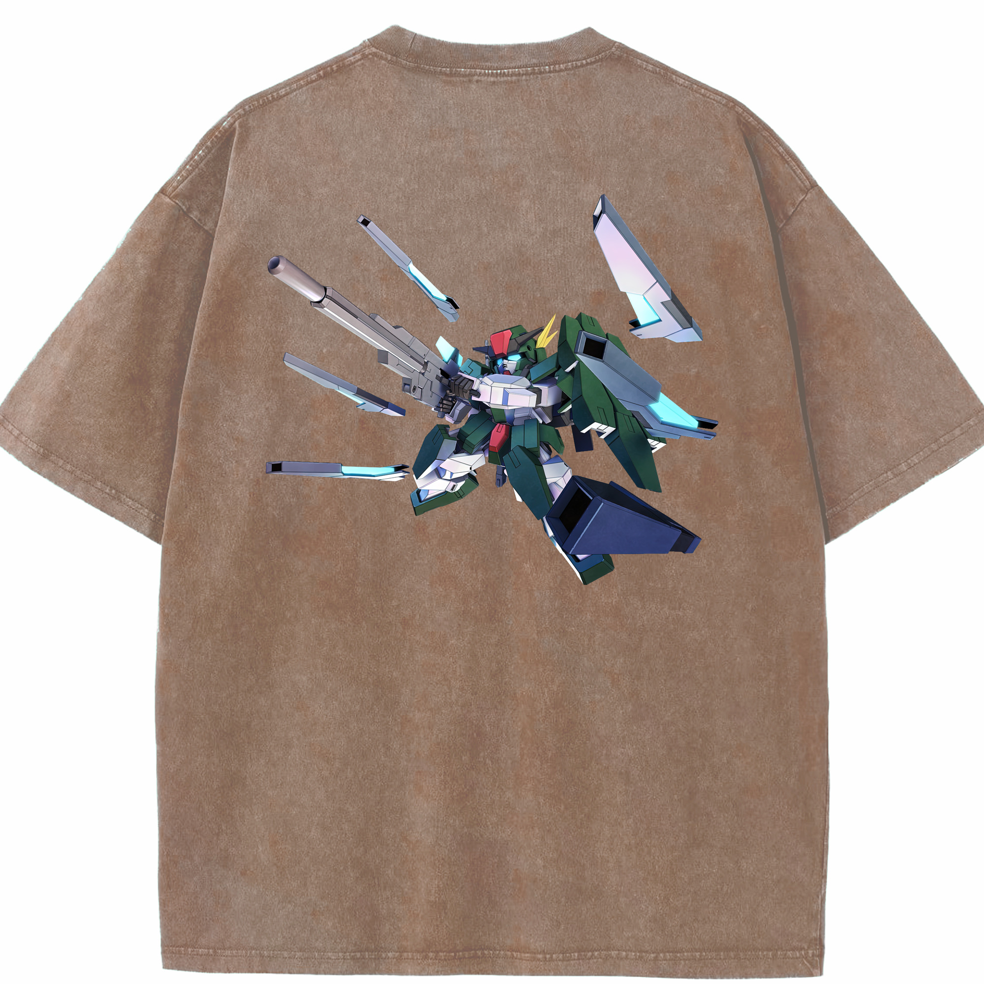 （画像用） 機動戦士ガンダム Mobile Suit Gundam 綿100% ヴィンテージ風 半袖Tシャツ（背面プリント）