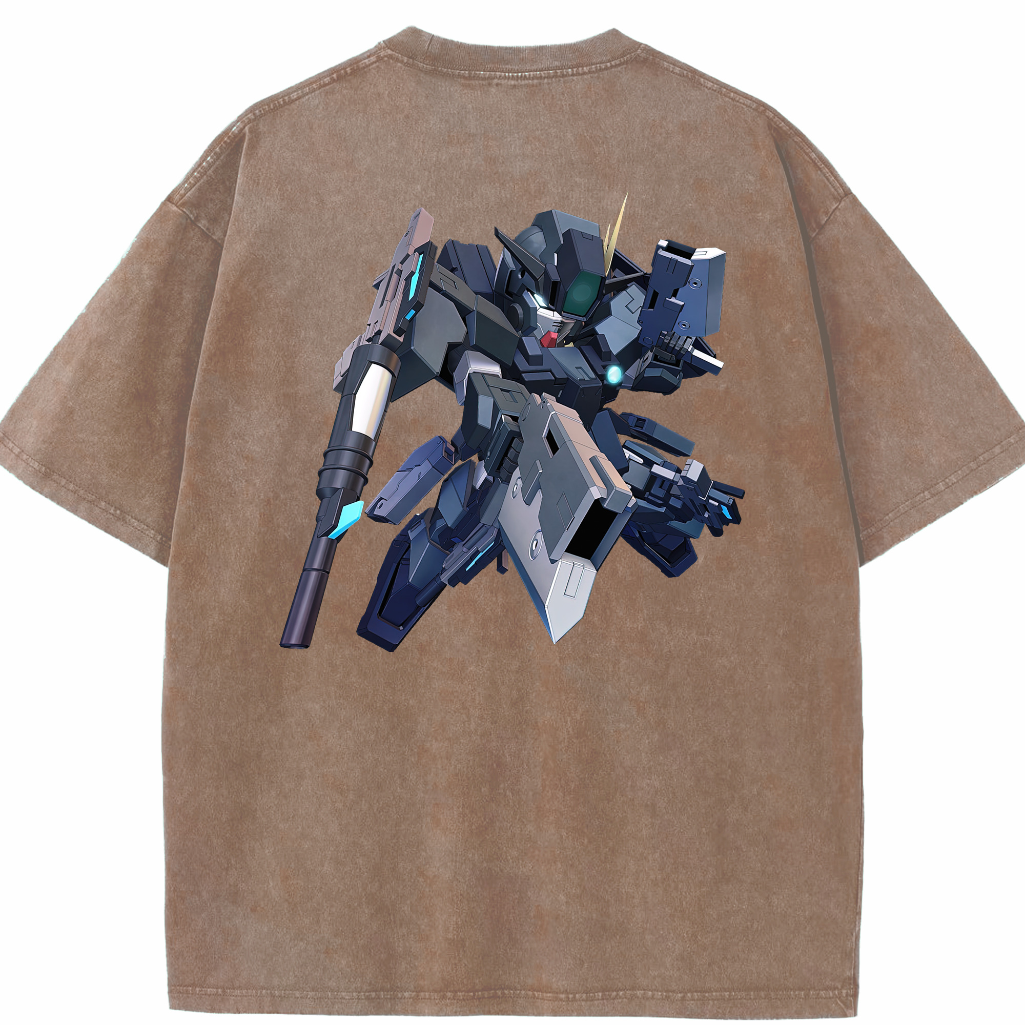 （画像用） 機動戦士ガンダム Mobile Suit Gundam 綿100% ヴィンテージ風 半袖Tシャツ（背面プリント）