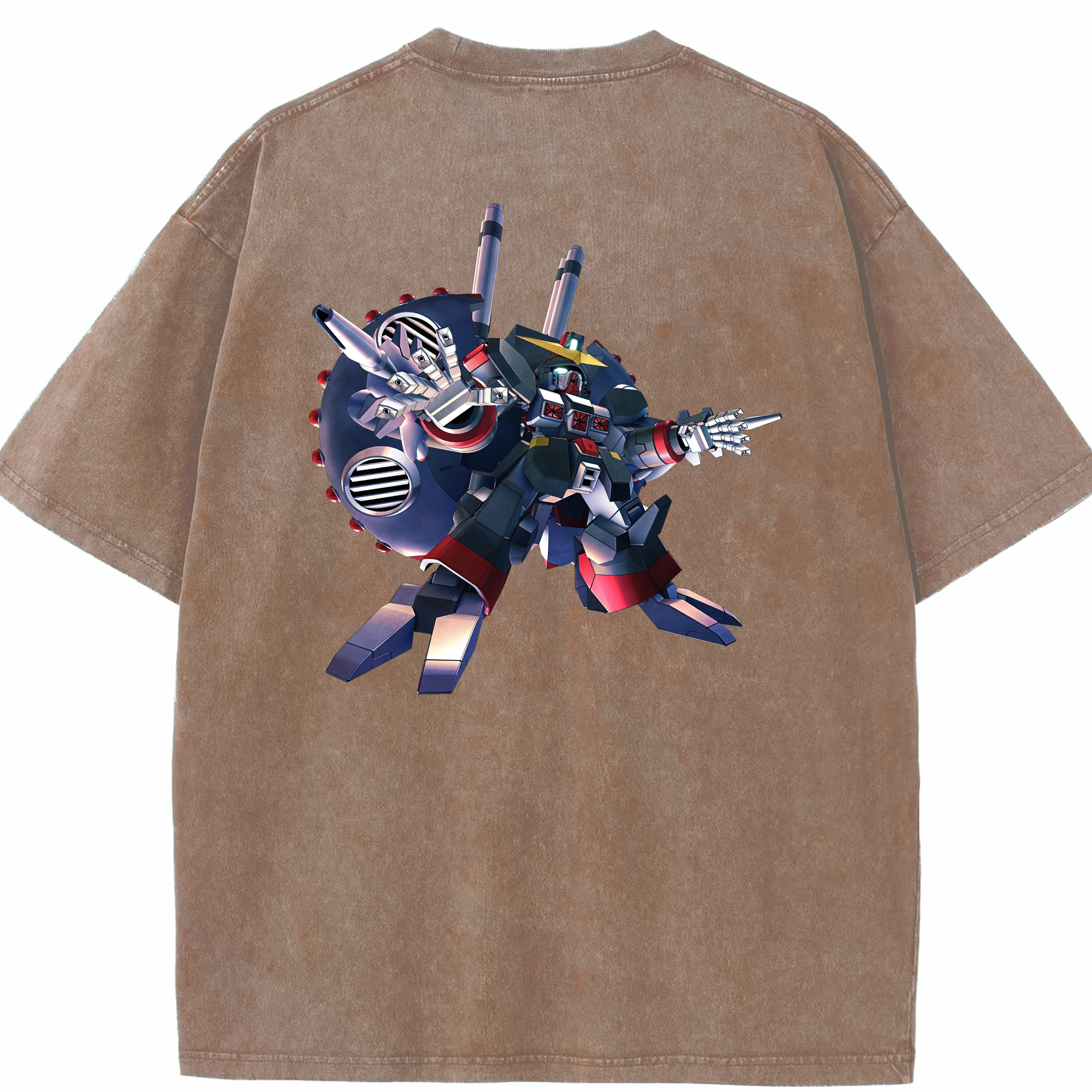 （画像用） 機動戦士ガンダム Mobile Suit Gundam 綿100% ヴィンテージ風 半袖Tシャツ（背面プリント）
