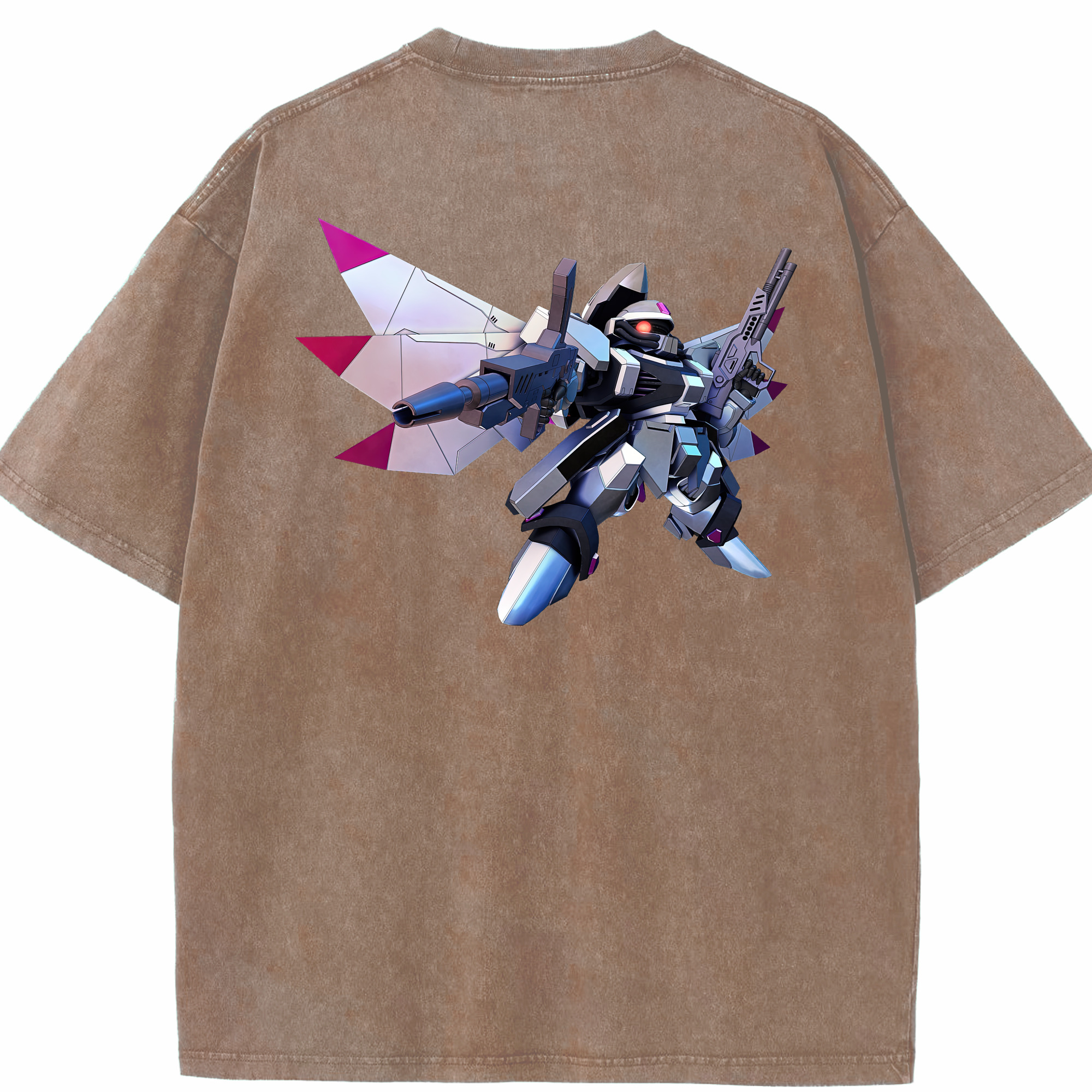（画像用） 機動戦士ガンダム Mobile Suit Gundam 綿100% ヴィンテージ風 半袖Tシャツ（背面プリント）