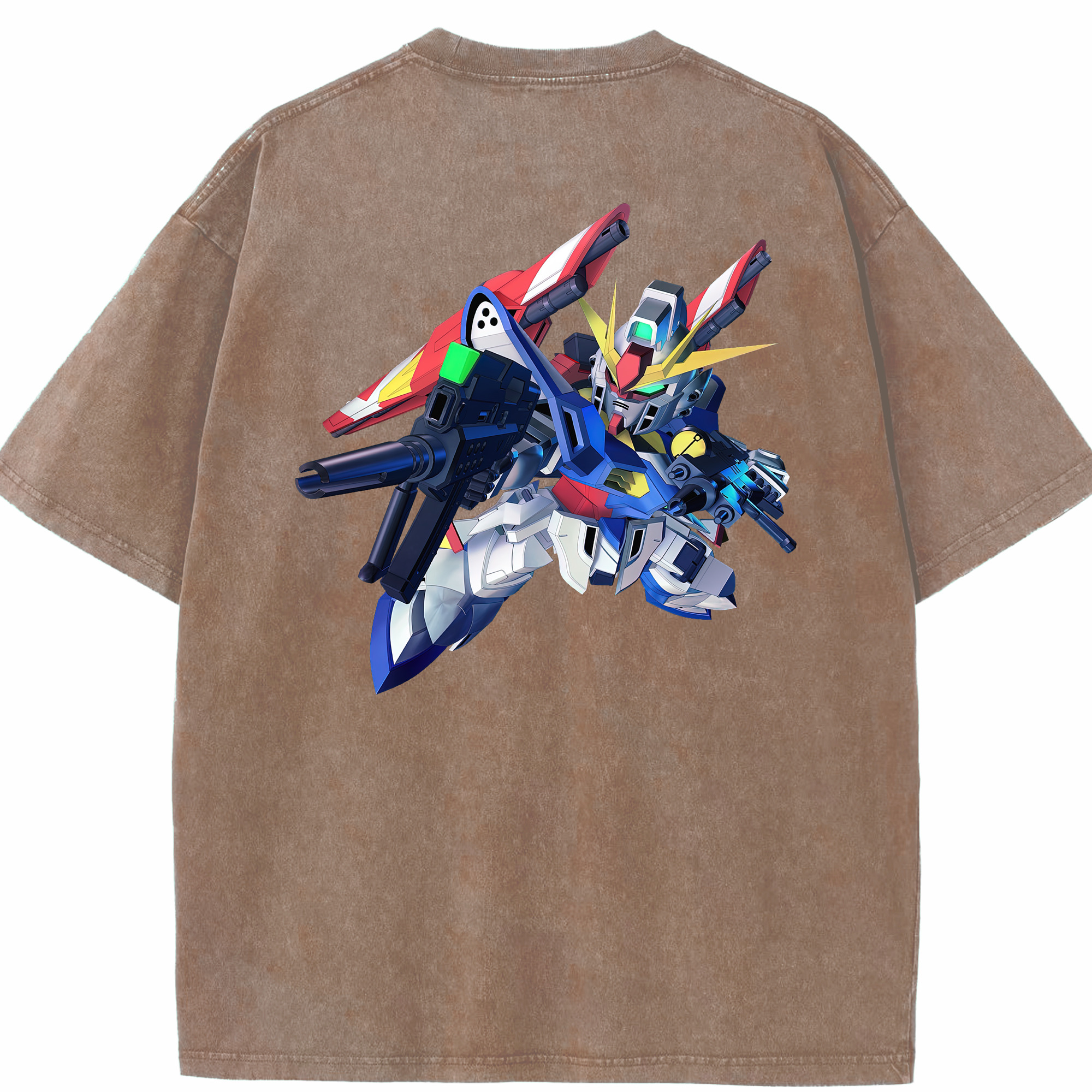 （画像用） 機動戦士ガンダム Mobile Suit Gundam 綿100% ヴィンテージ風 半袖Tシャツ（背面プリント）