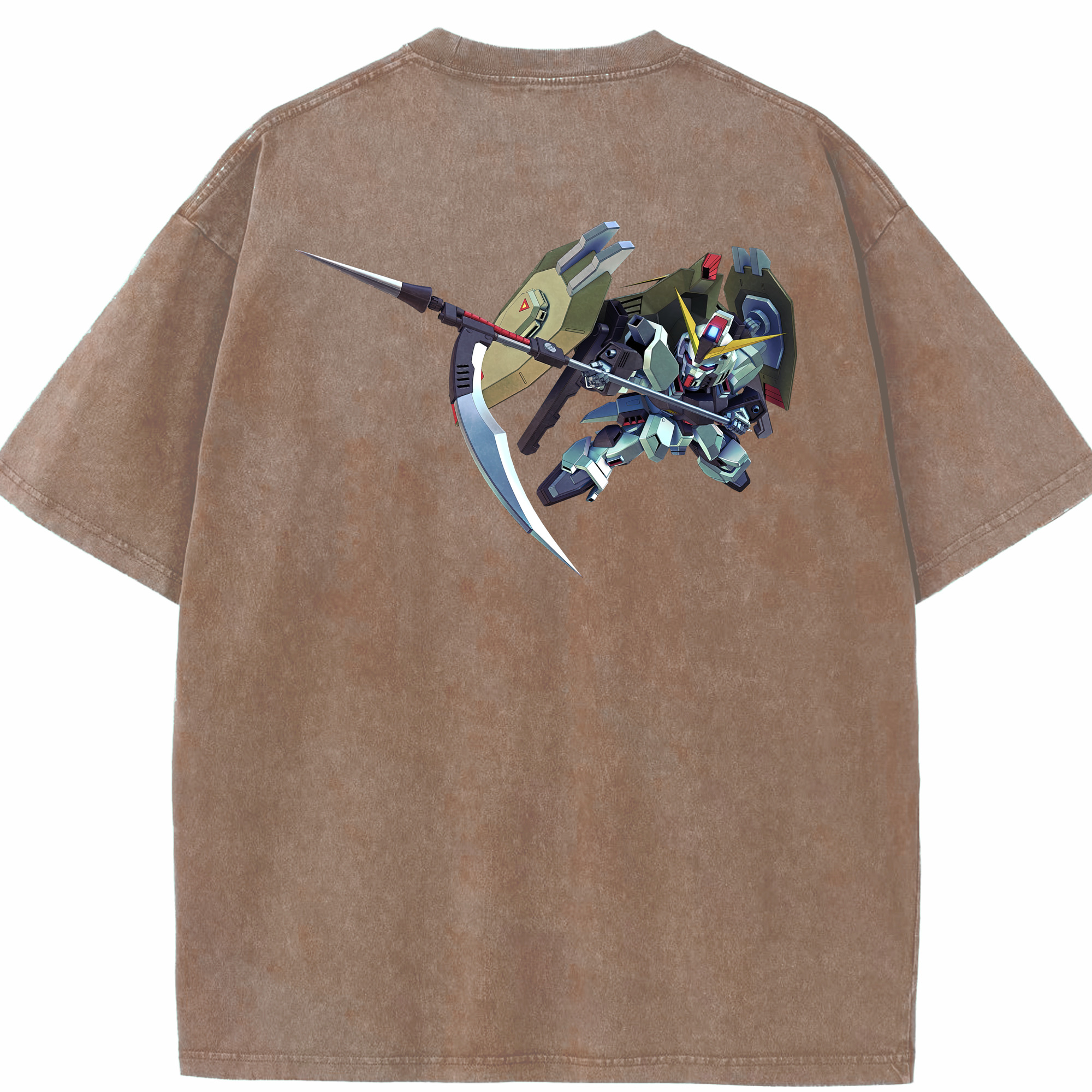 （画像用） 機動戦士ガンダム Mobile Suit Gundam 綿100% ヴィンテージ風 半袖Tシャツ（背面プリント）