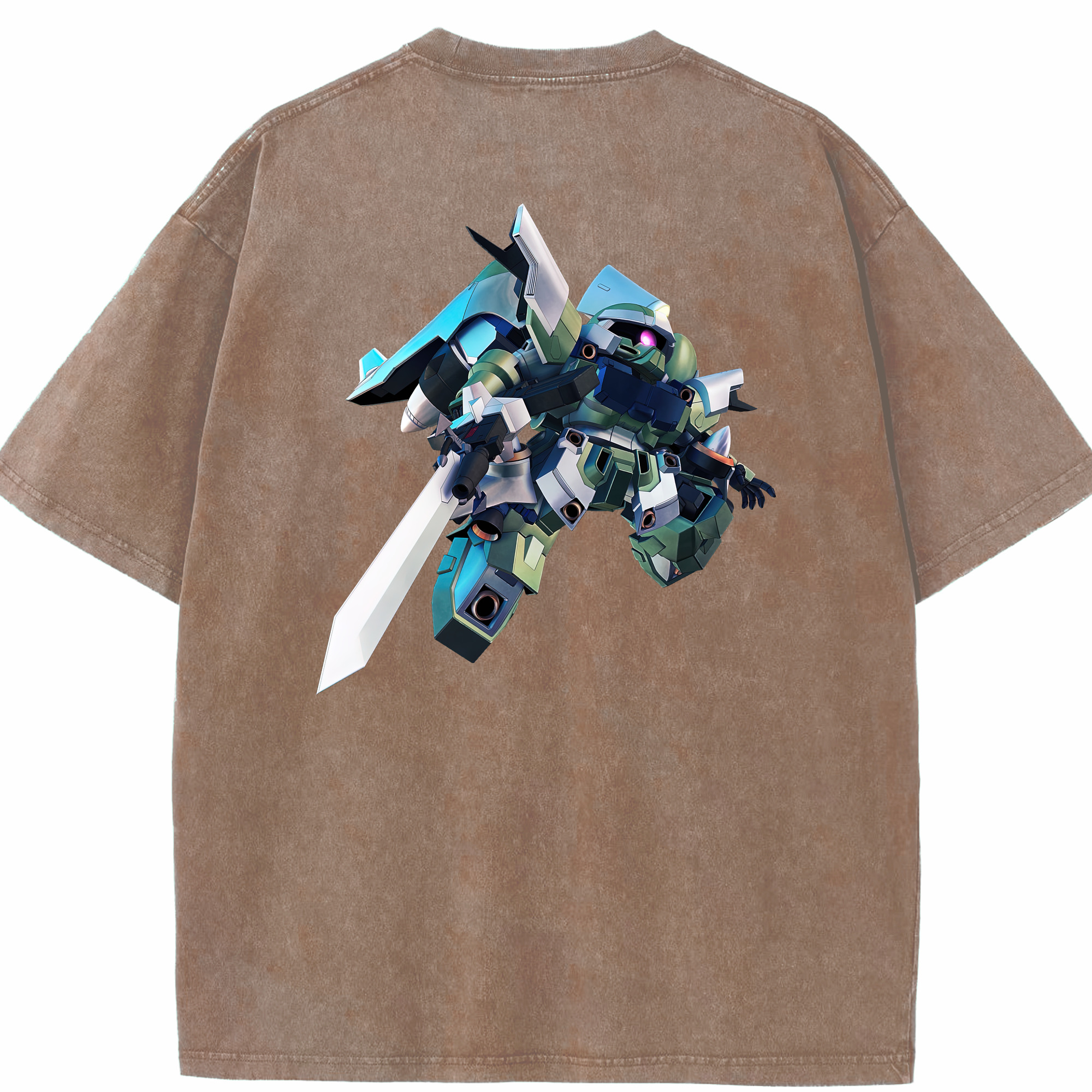 （画像用） 機動戦士ガンダム Mobile Suit Gundam 綿100% ヴィンテージ風 半袖Tシャツ（背面プリント）