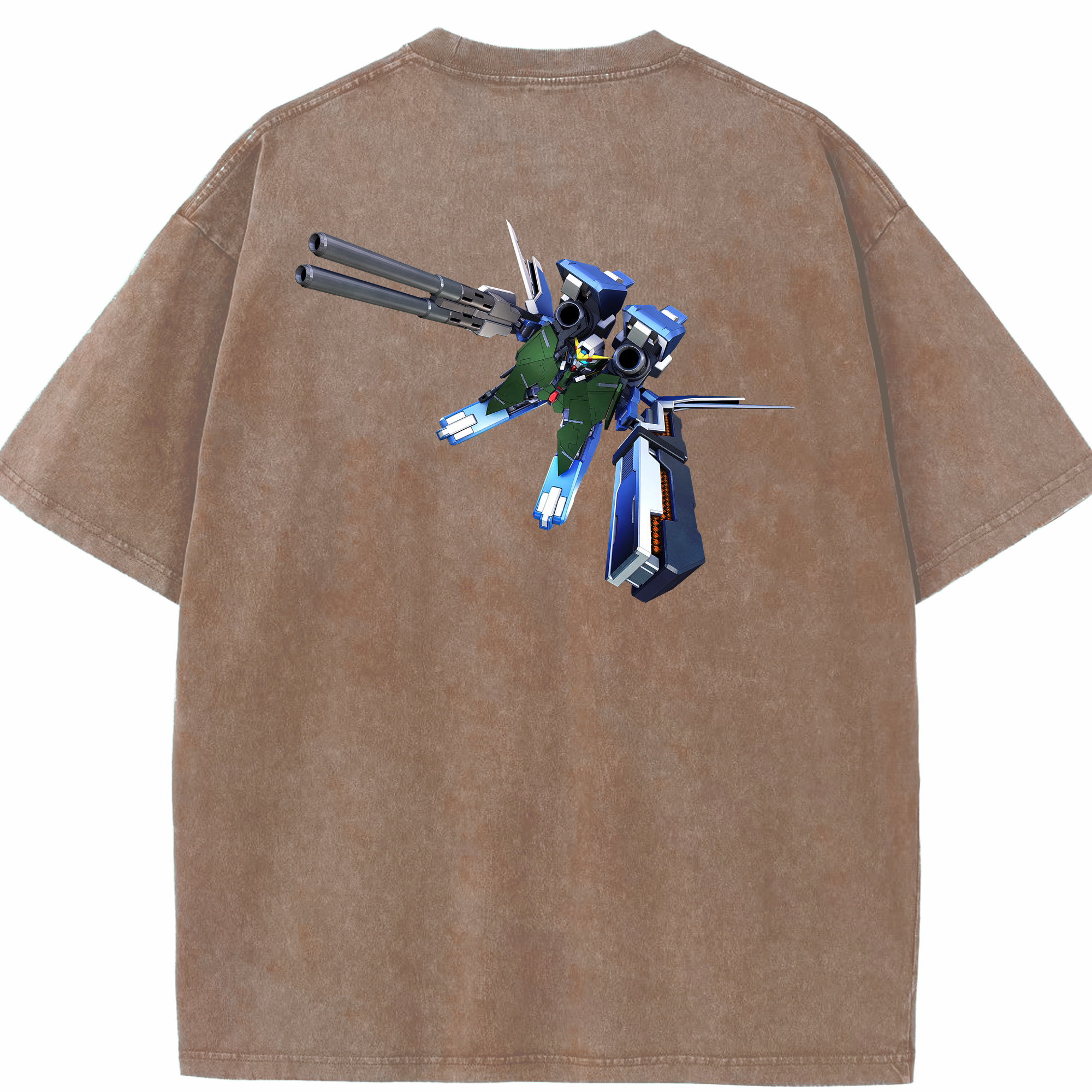 （画像用） 機動戦士ガンダム Mobile Suit Gundam 綿100% ヴィンテージ風 半袖Tシャツ（背面プリント）