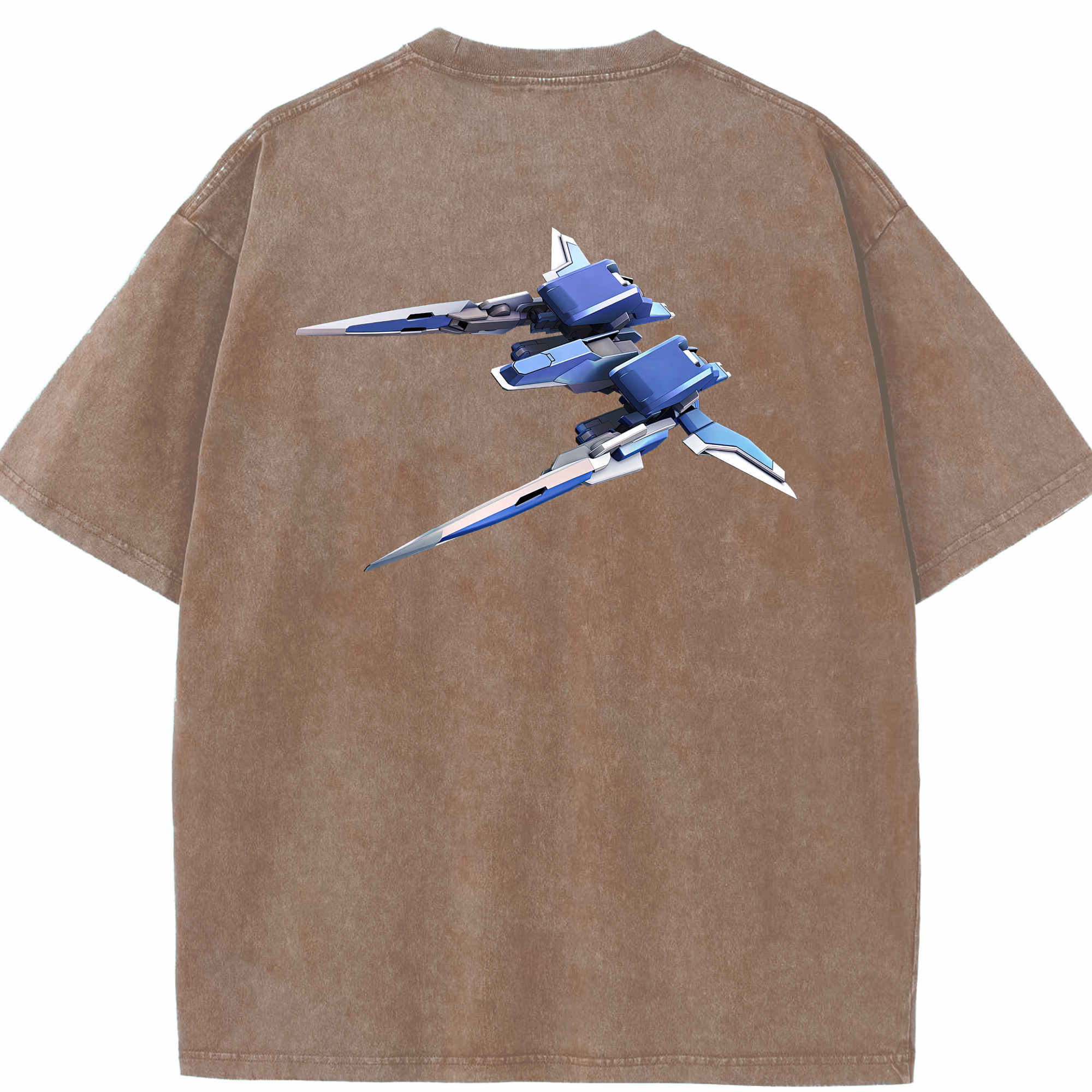 （画像用） 機動戦士ガンダム Mobile Suit Gundam 綿100% ヴィンテージ風 半袖Tシャツ（背面プリント）