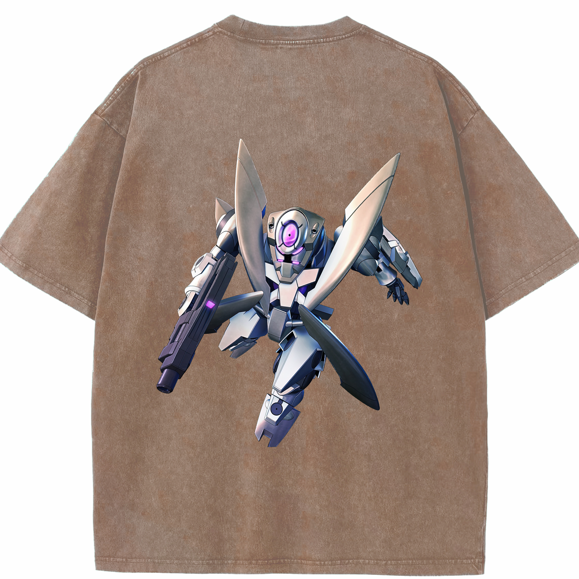 （画像用） 機動戦士ガンダム Mobile Suit Gundam 綿100% ヴィンテージ風 半袖Tシャツ（背面プリント）