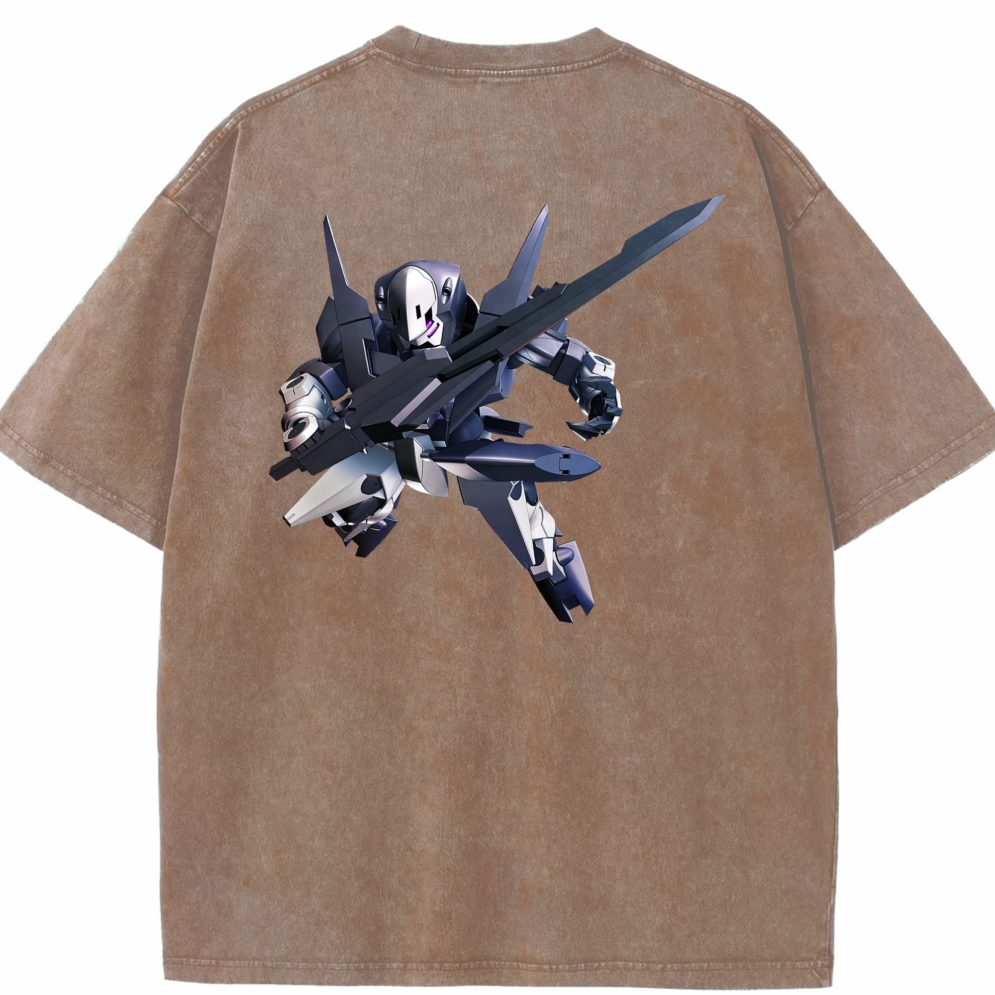 （画像用） 機動戦士ガンダム Mobile Suit Gundam 綿100% ヴィンテージ風 半袖Tシャツ（背面プリント）
