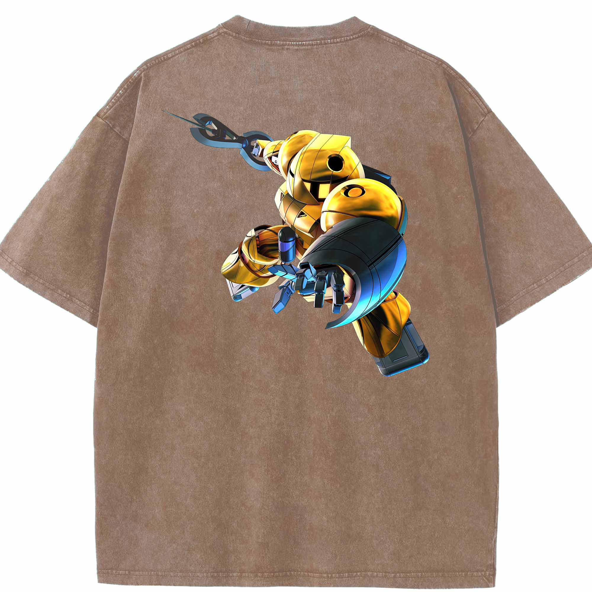 （画像用） 機動戦士ガンダム Mobile Suit Gundam 綿100% ヴィンテージ風 半袖Tシャツ（背面プリント）