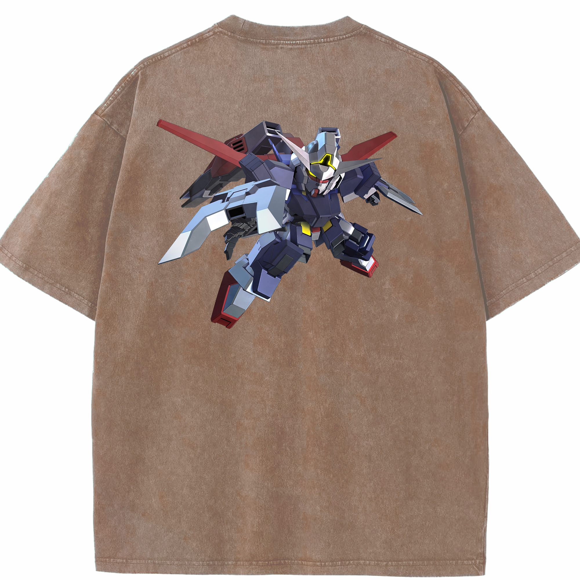 （画像用） 機動戦士ガンダム Mobile Suit Gundam 綿100% ヴィンテージ風 半袖Tシャツ（背面プリント）